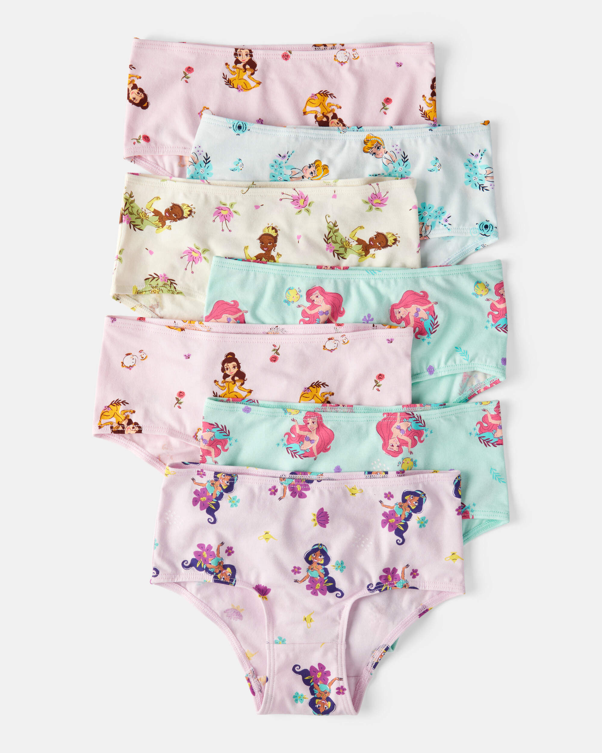 Girls 7-Pack Disney© Princess Brief Underwear - Image 3