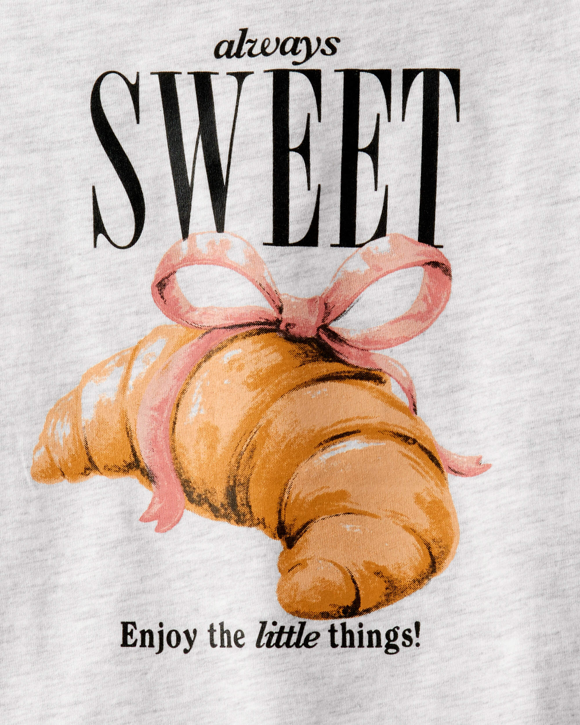 Girls Always Sweet Long-Sleeve Graphic Tee - Grey - Image 3