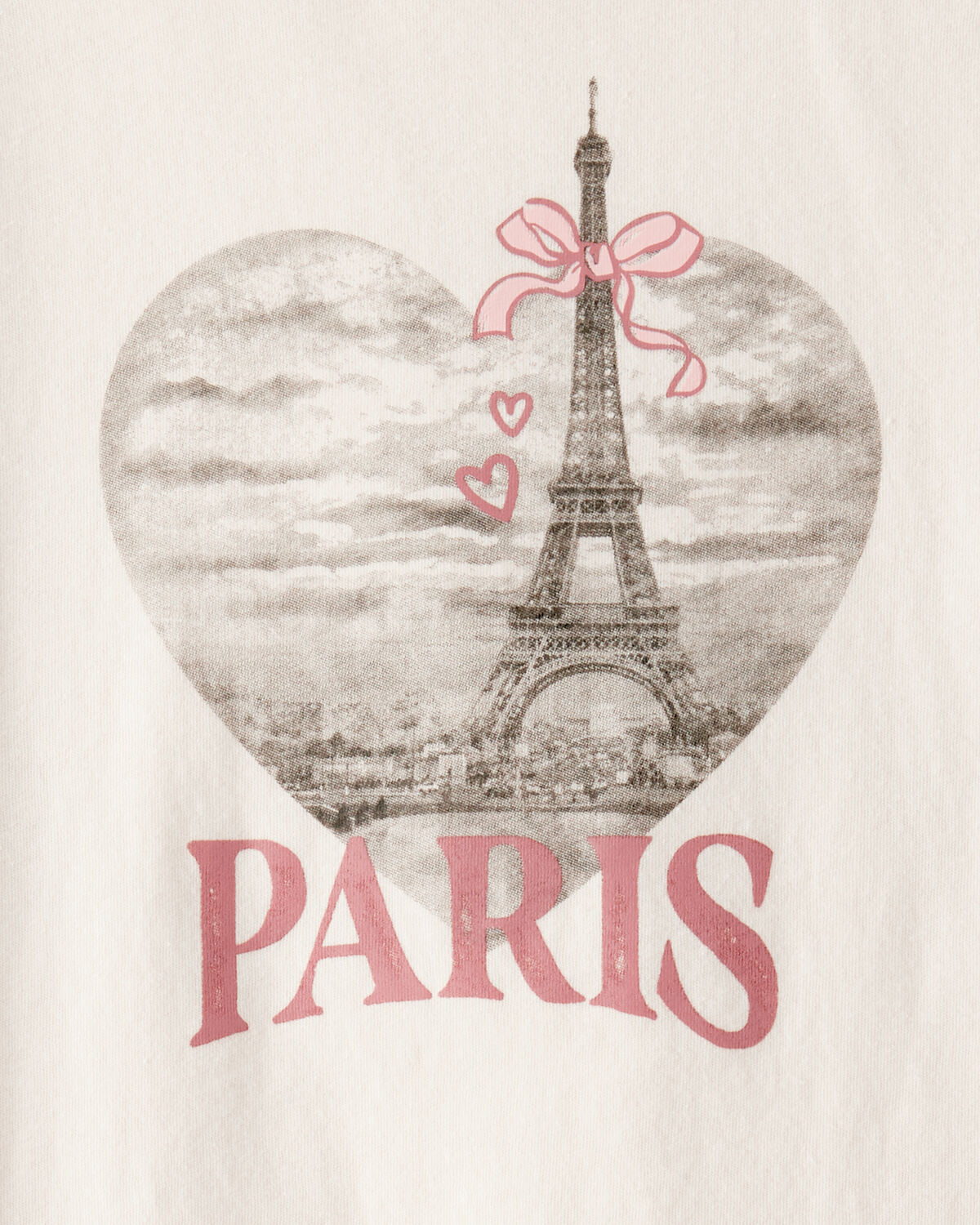 Girls Paris Long-Sleeve Graphic Tee - Ivory - Image 2