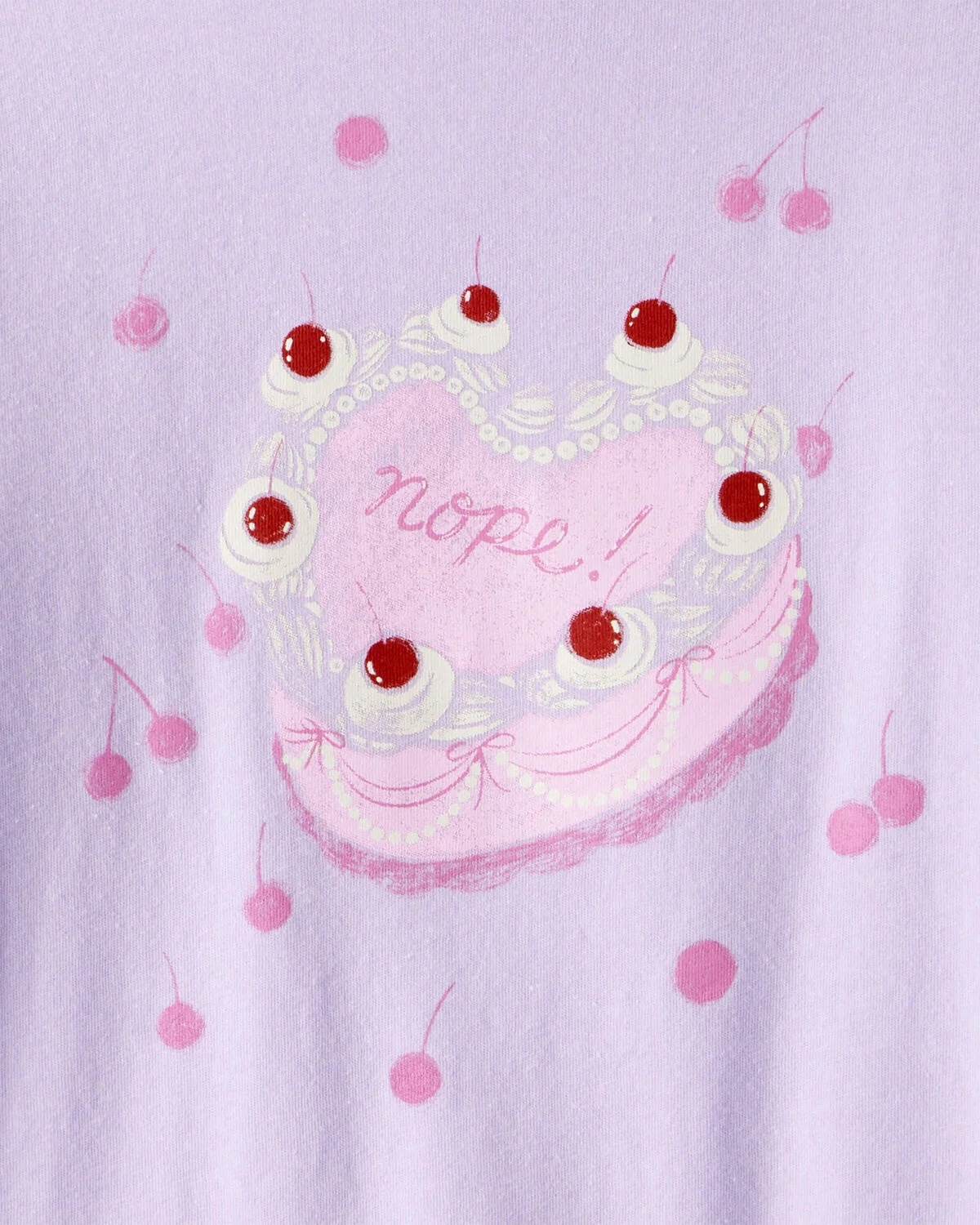 Girls Heart Cake Long-Sleeve Graphic Tee - Purple - Image 2