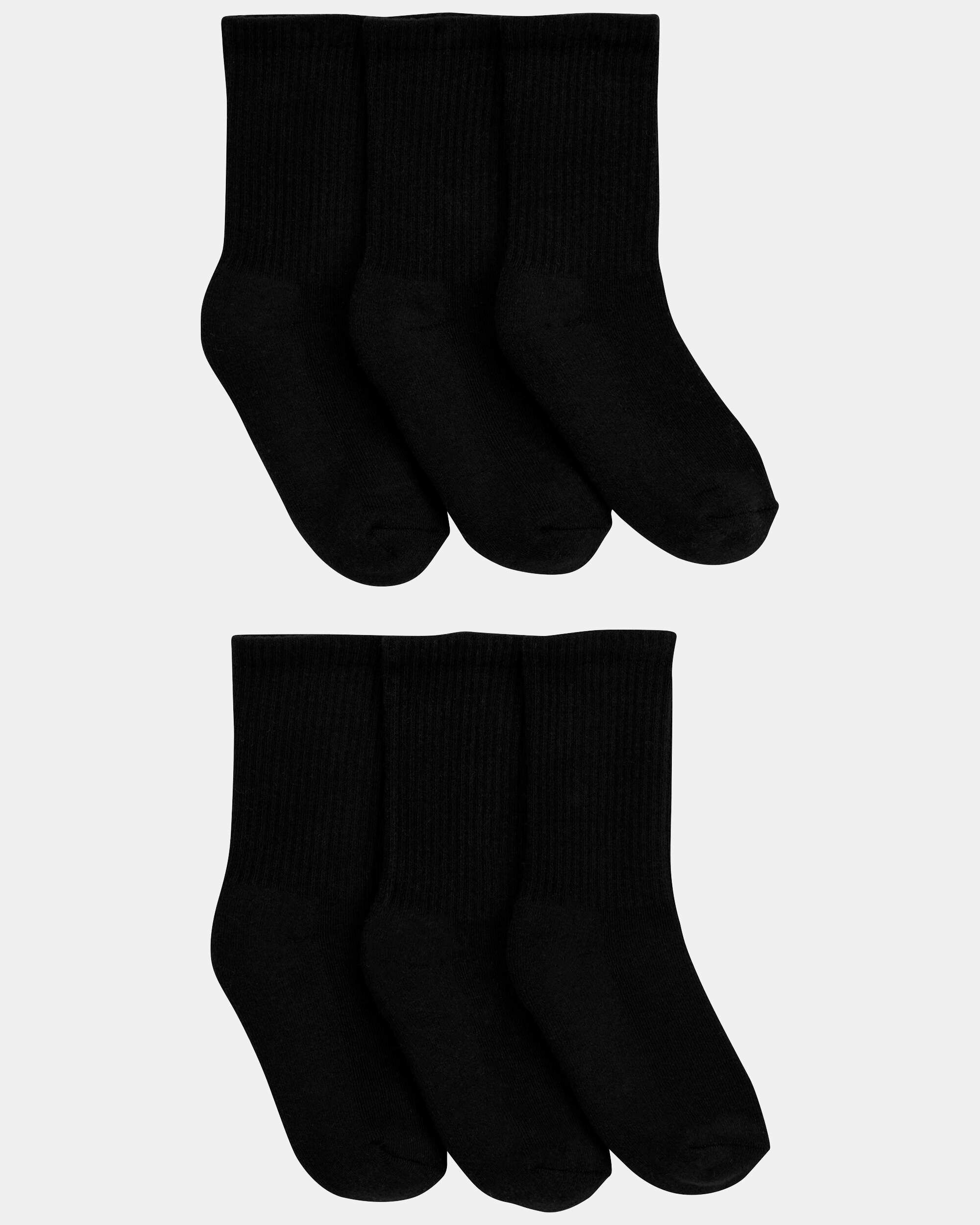 Boys 6-Pack Varsity Striped Crew Socks - Image 3