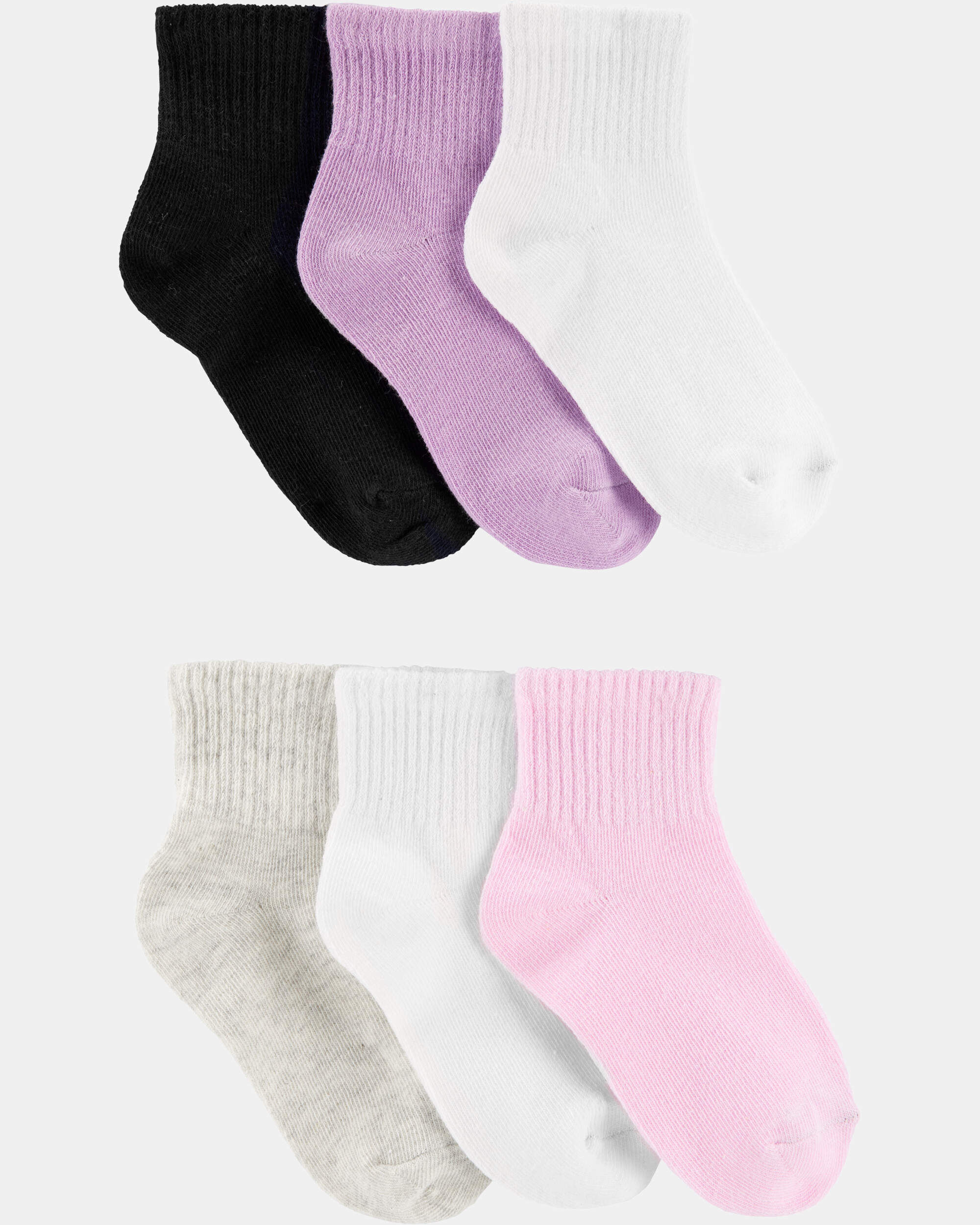 Girls 6-Pack Crew Socks - Image 3