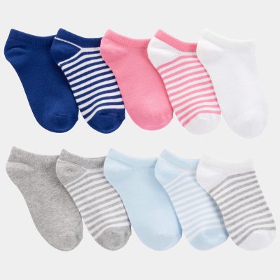 Girls 10-Pack No-Show Socks