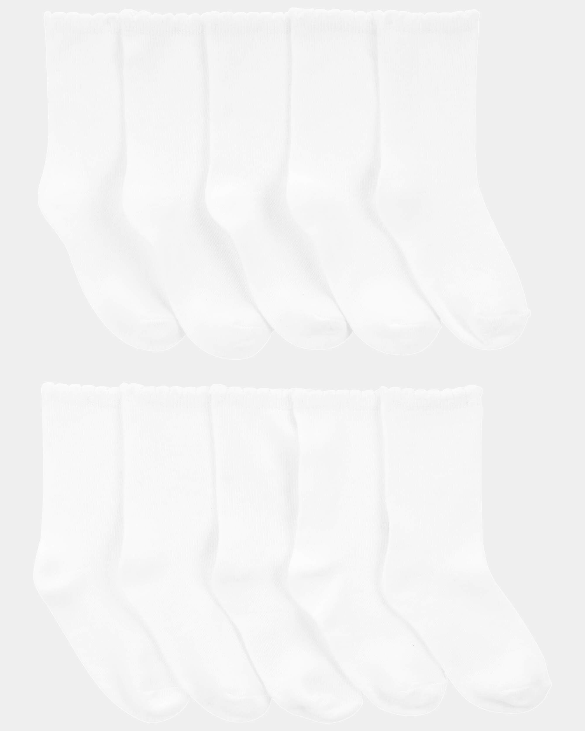 Girls 10-Pack Crew Socks - Image 4