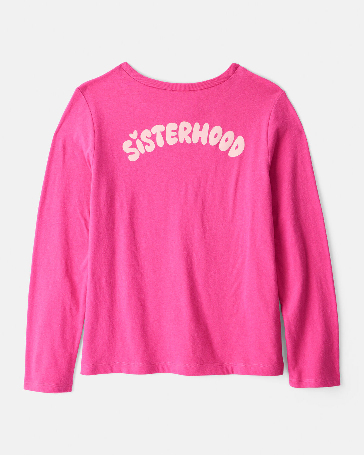 Girls Sisterhood Long-Sleeve Graphic Tee - Pink - Image 2