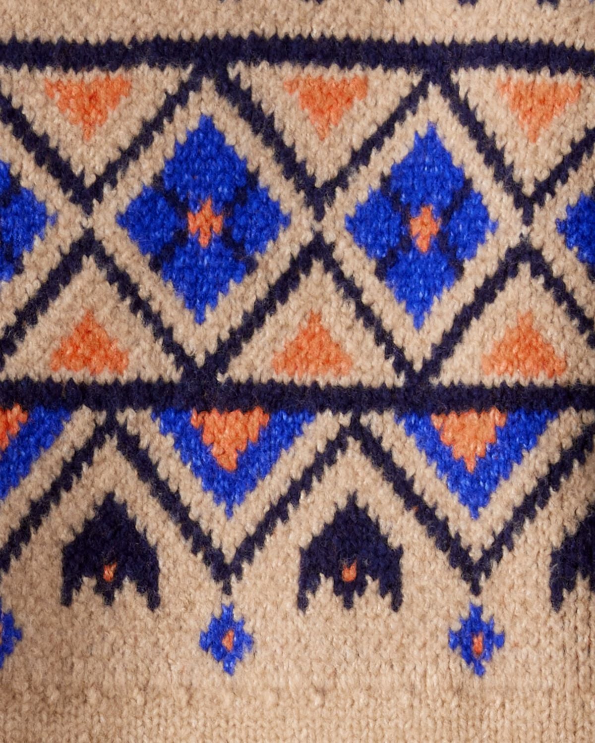 Boys Fair Isle Sweater - Brown - Image 2