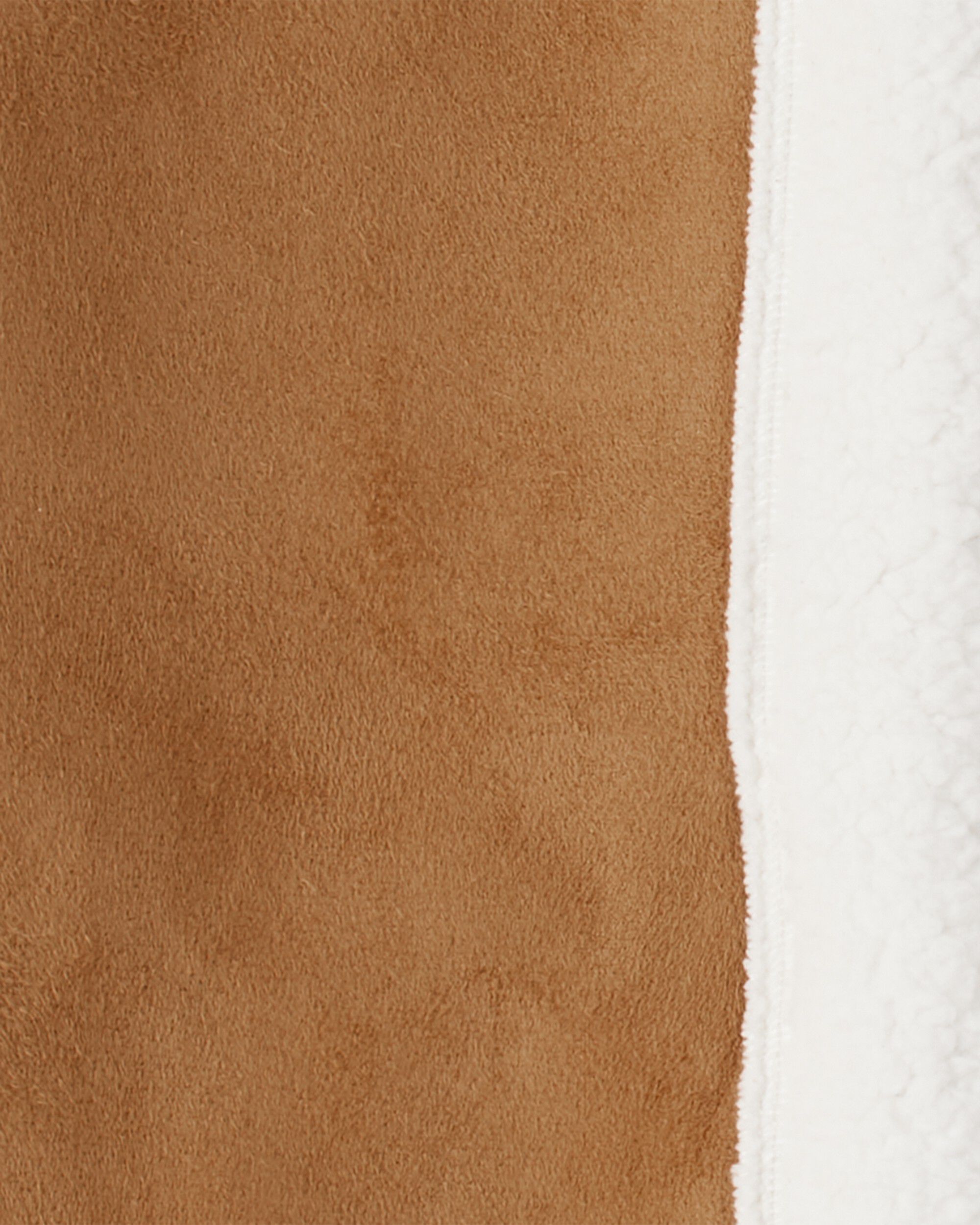 Girls Fleece Sleeveless Vest - Brown - Image 4