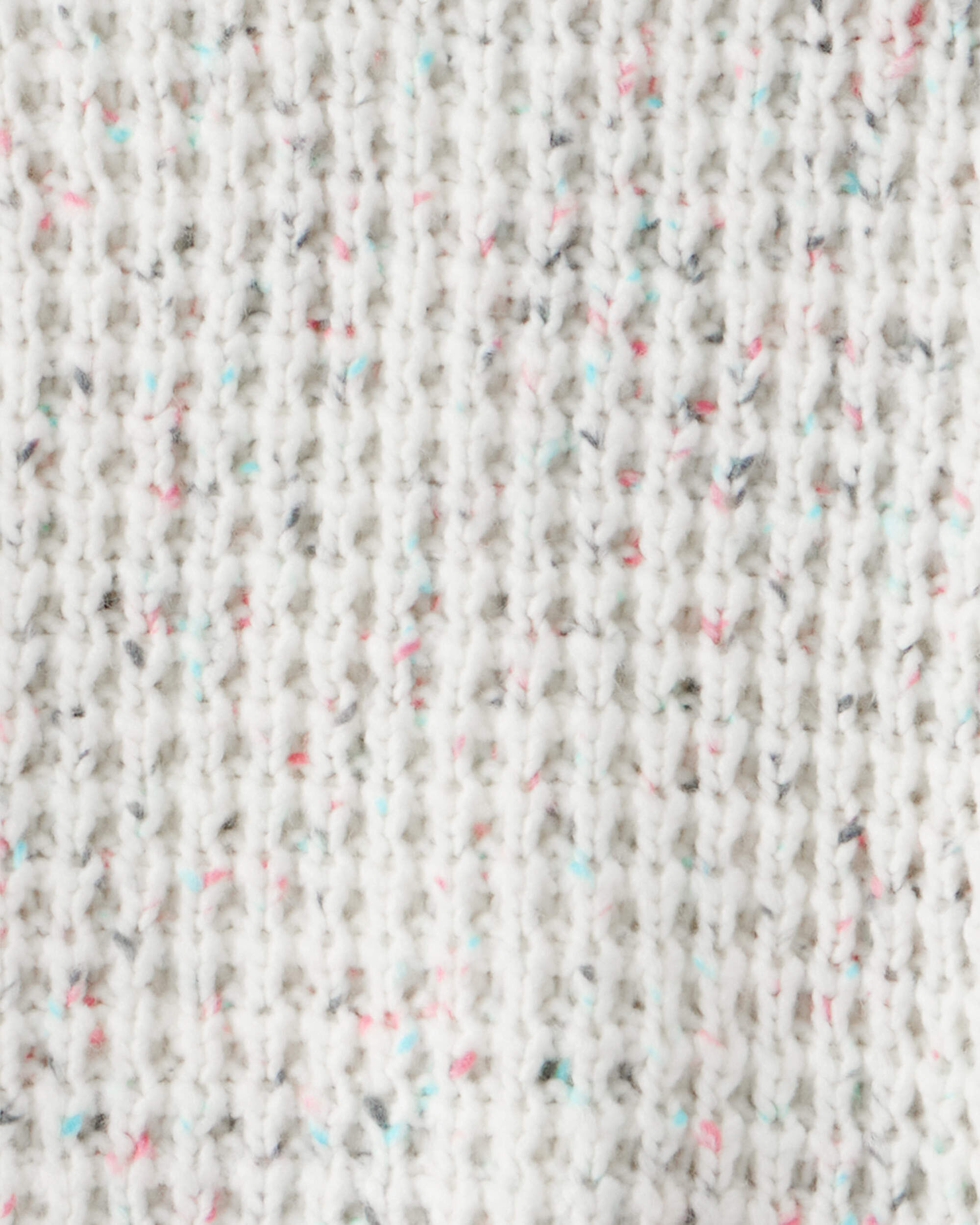 Girls Confetti Sweater - Cream - Image 3