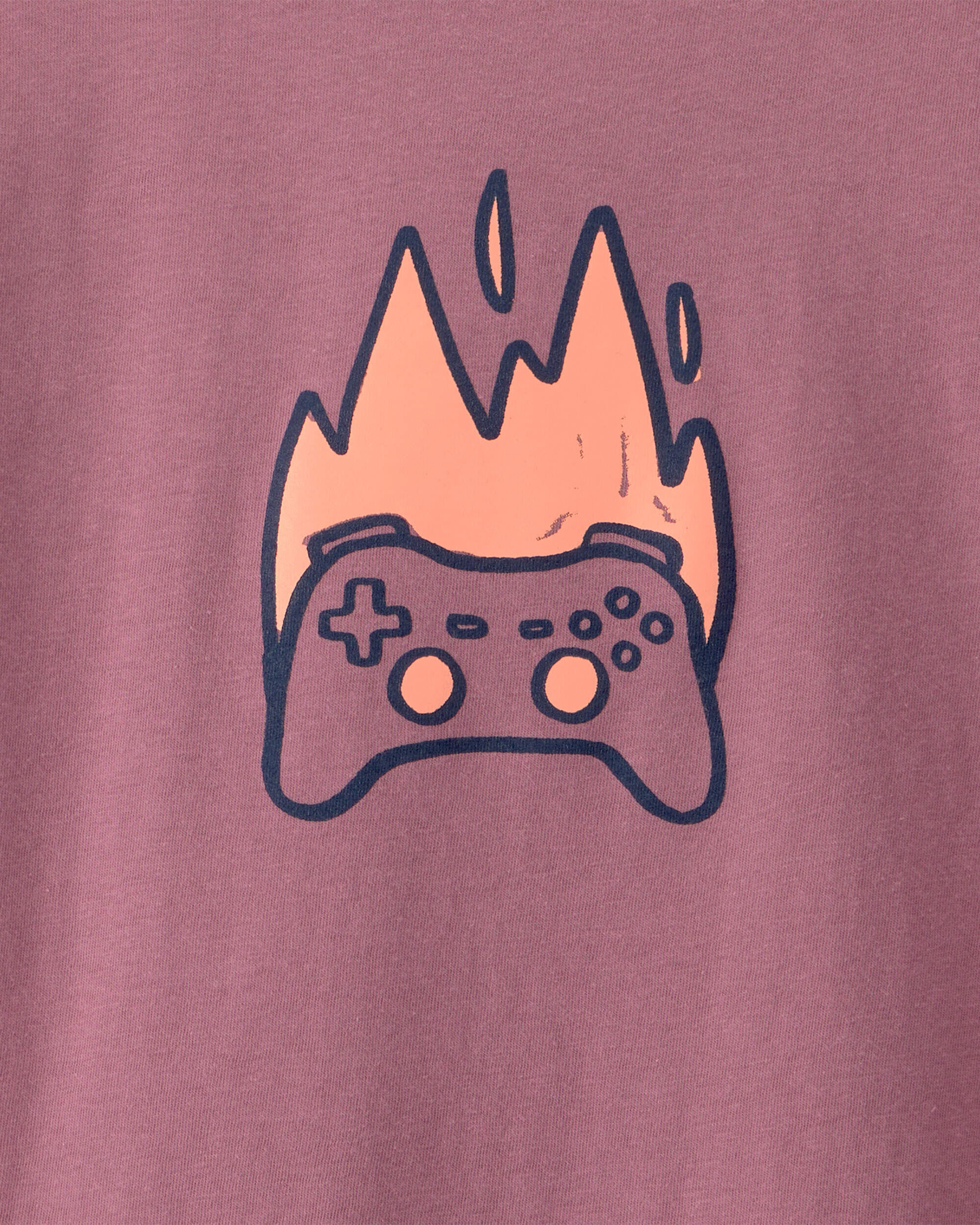 Boys Game Controller Long-Sleeve Graphic Tee - Red - Image 3