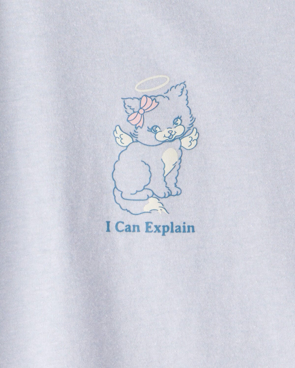 Girls Cat Short-Sleeve Graphic Tee - Blue - Image 2