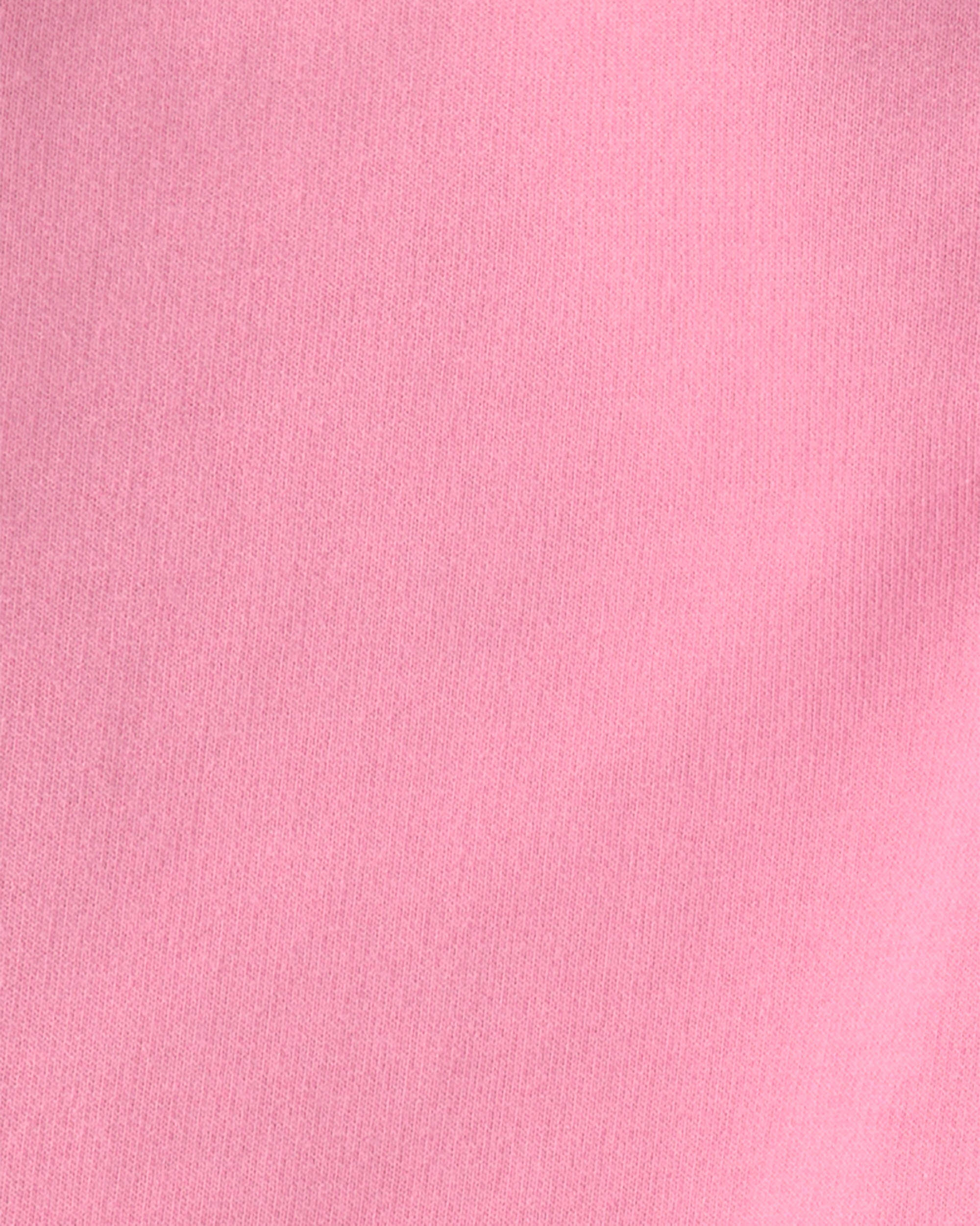 Girls French Terry Wide-Leg Pants - Pink - Image 4