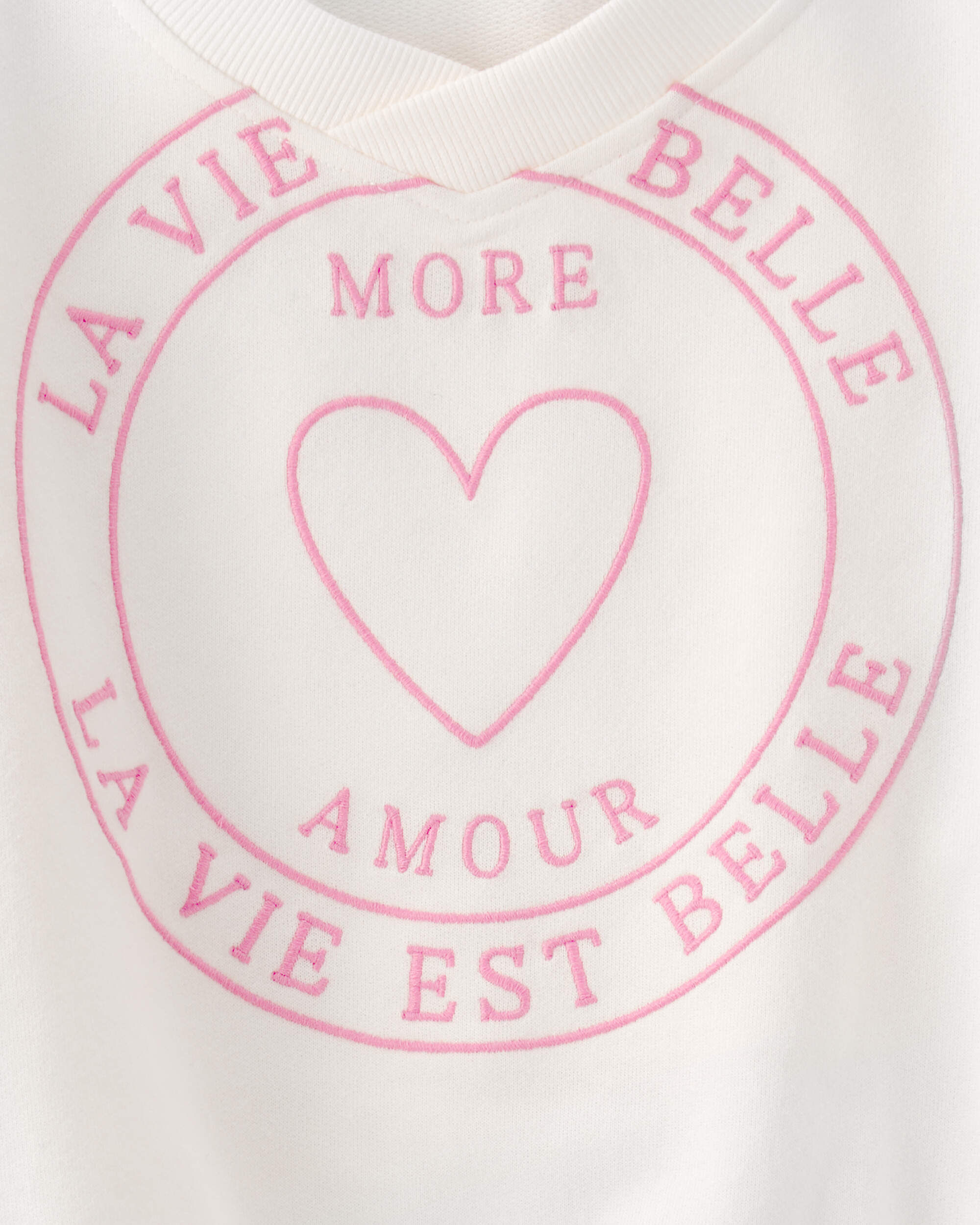 Girls 'Iconic Club' French Terry Pullover Sweatshirt - Pink - Image 5