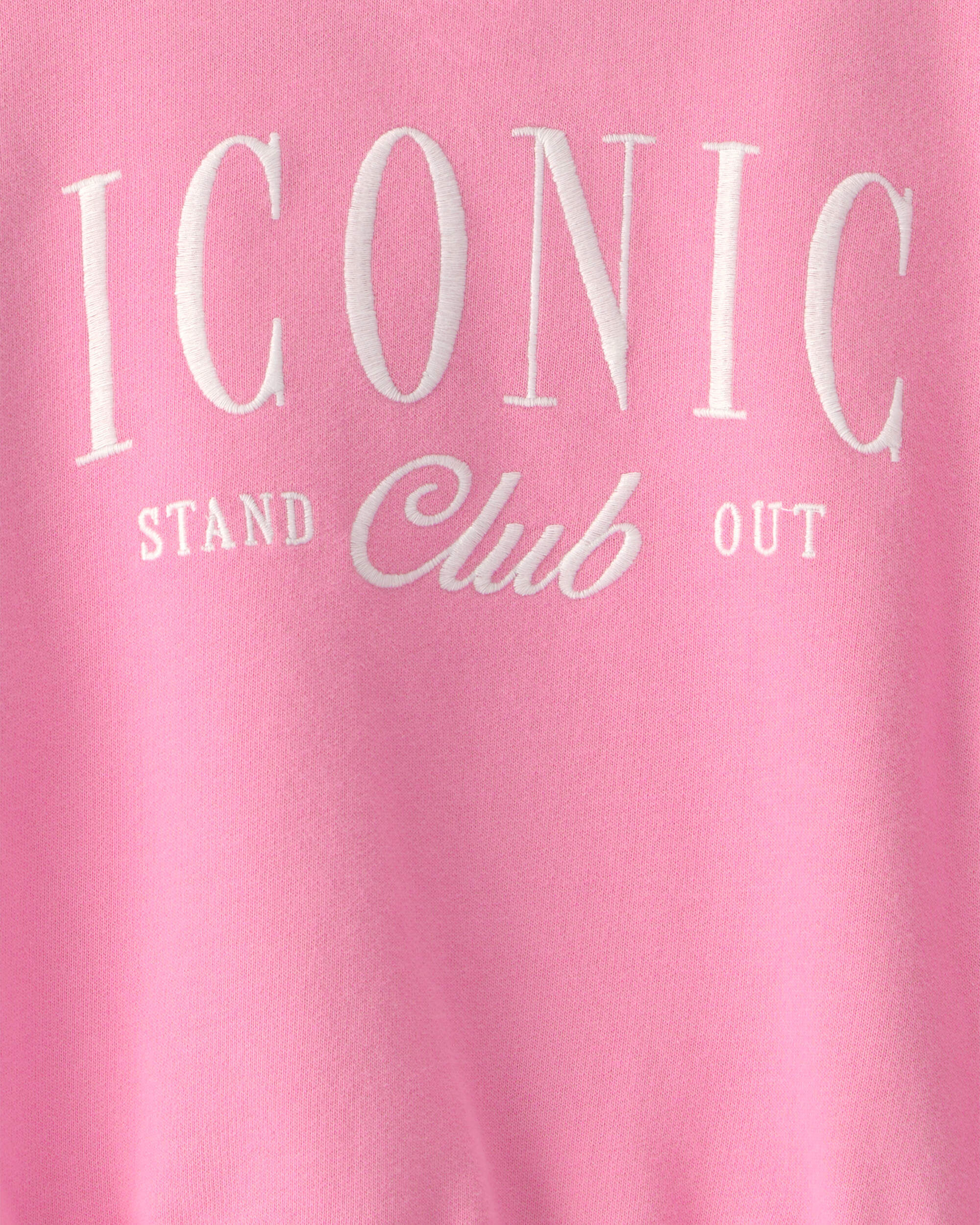 Girls Leopard Fleece Pullover Sweatshirt - Pink - Image 4