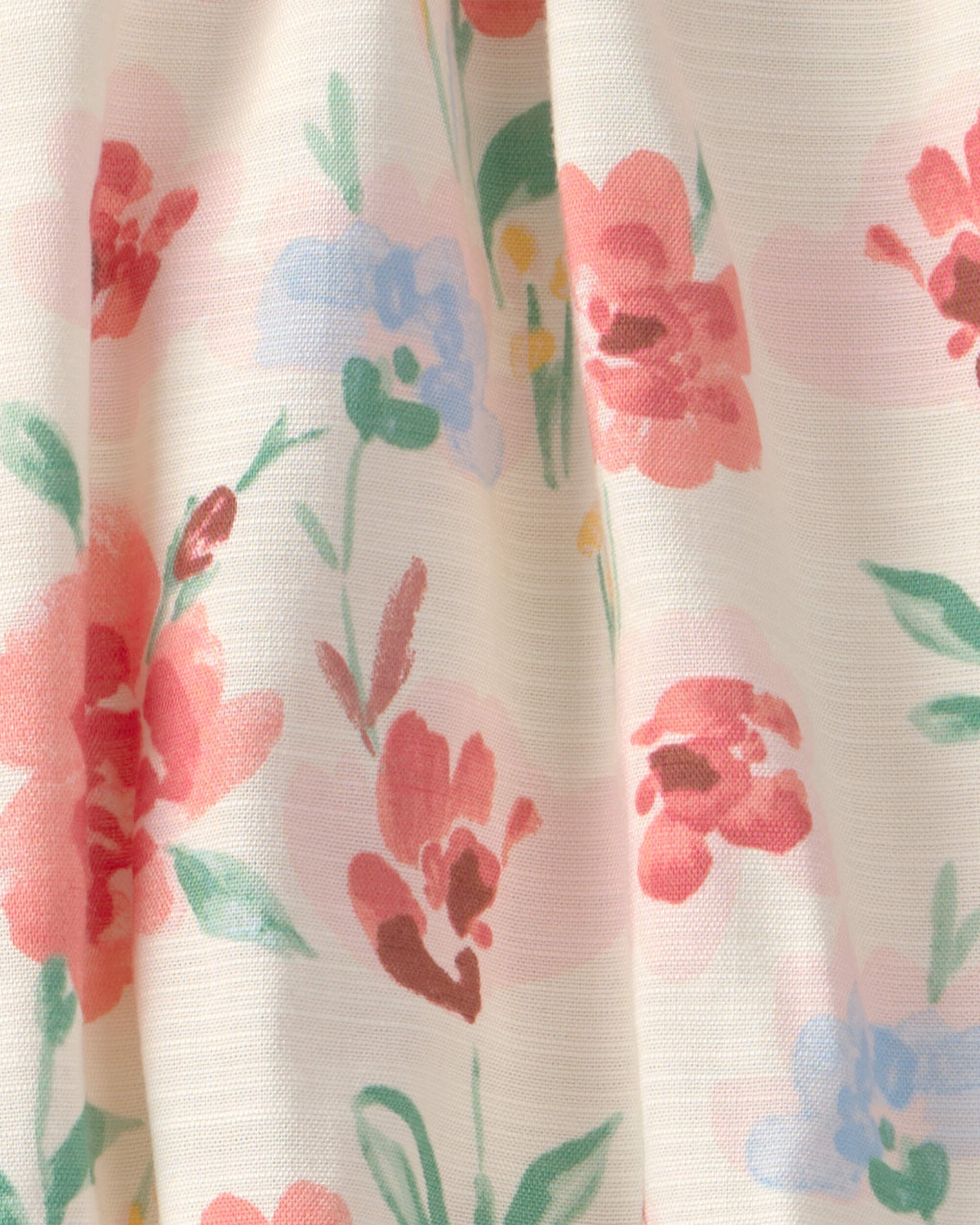 Girls Floral Skirt - Cream - Image 3