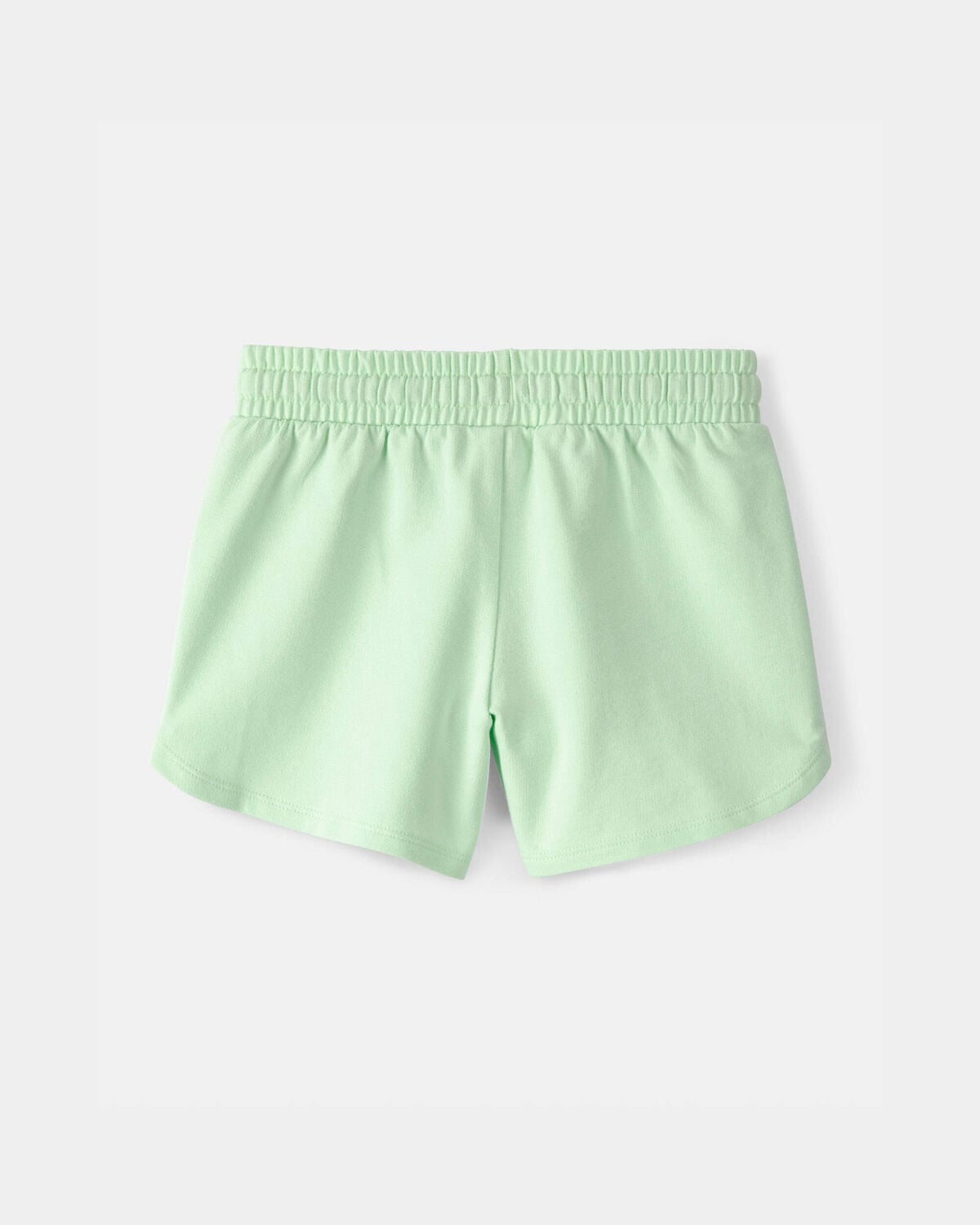 Girls French Terry Shorts - Green - Image 2