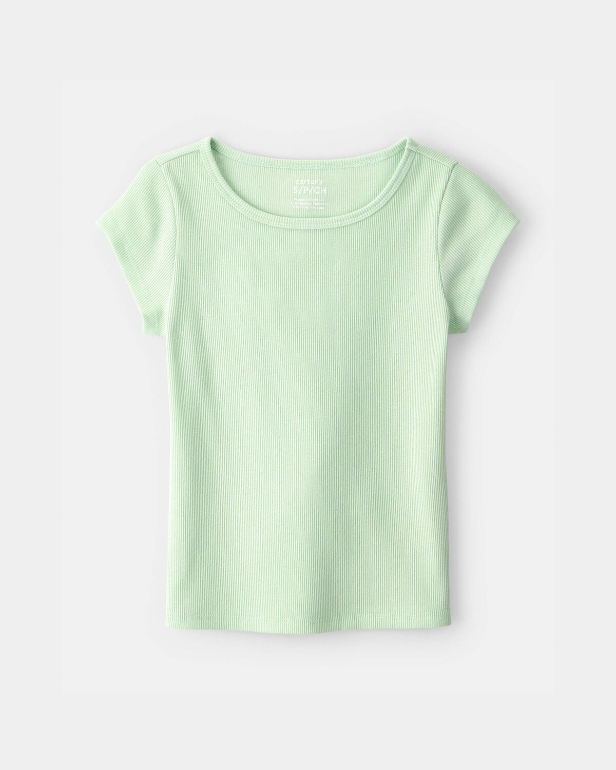 Girls Rib Top - Green