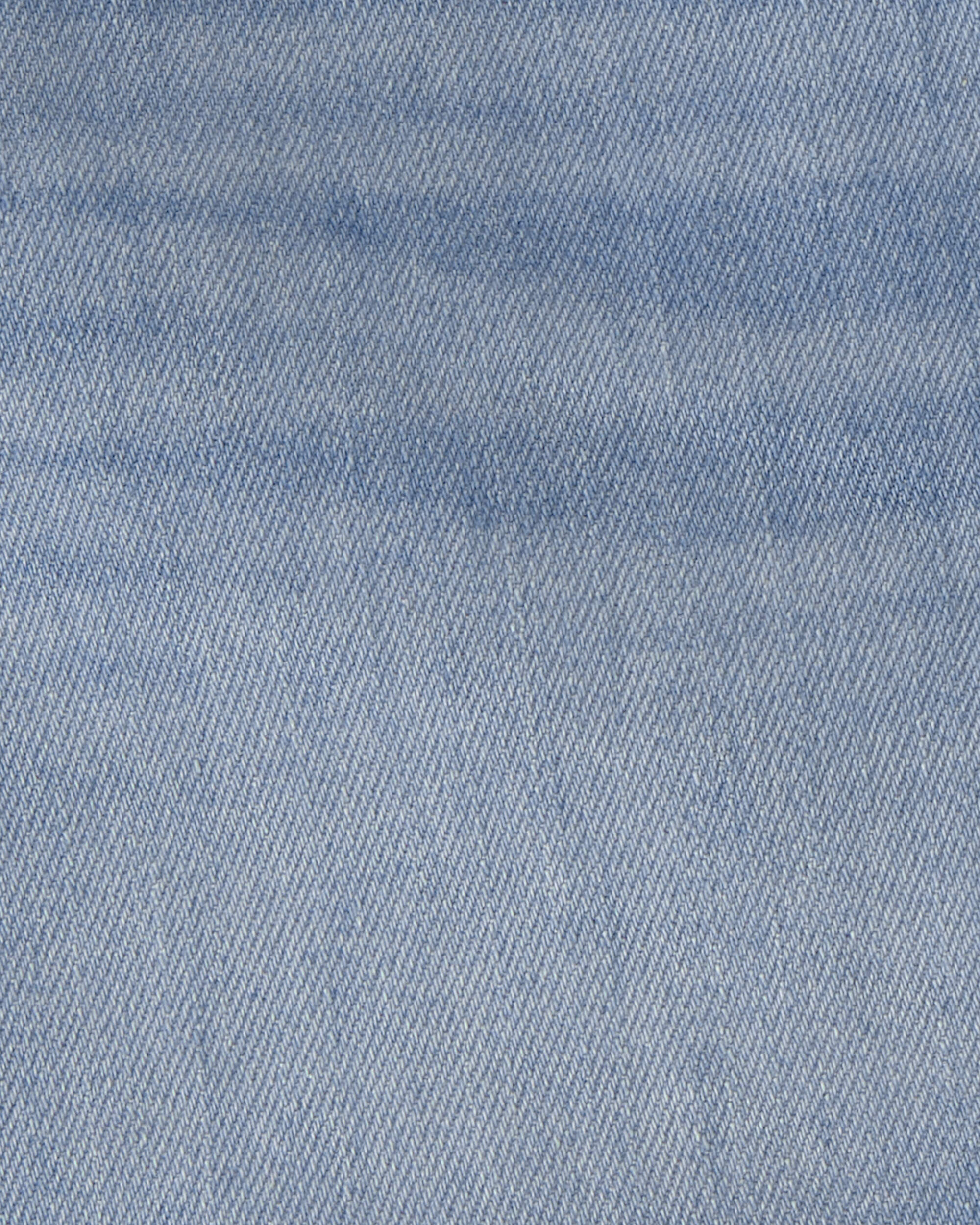 Girls Eyelet Trim Denim Shorts - Medium Wash - Image 4