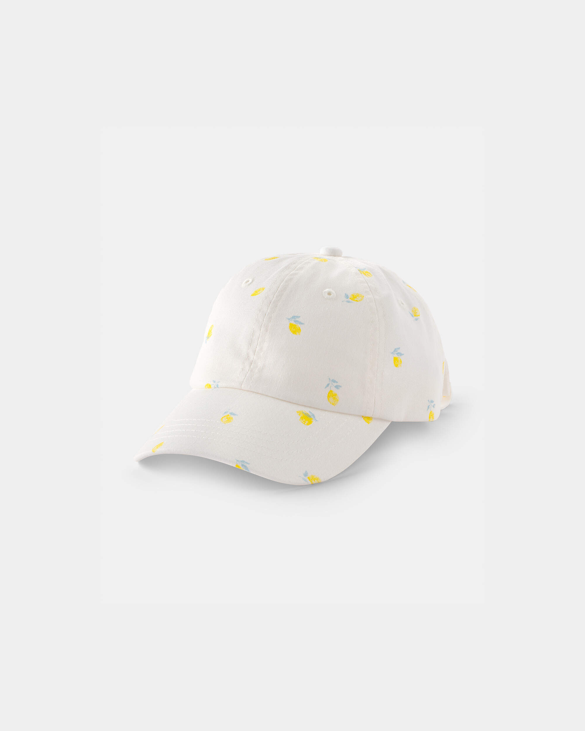 Girls Lemon Baseball Hat - White - Image 3