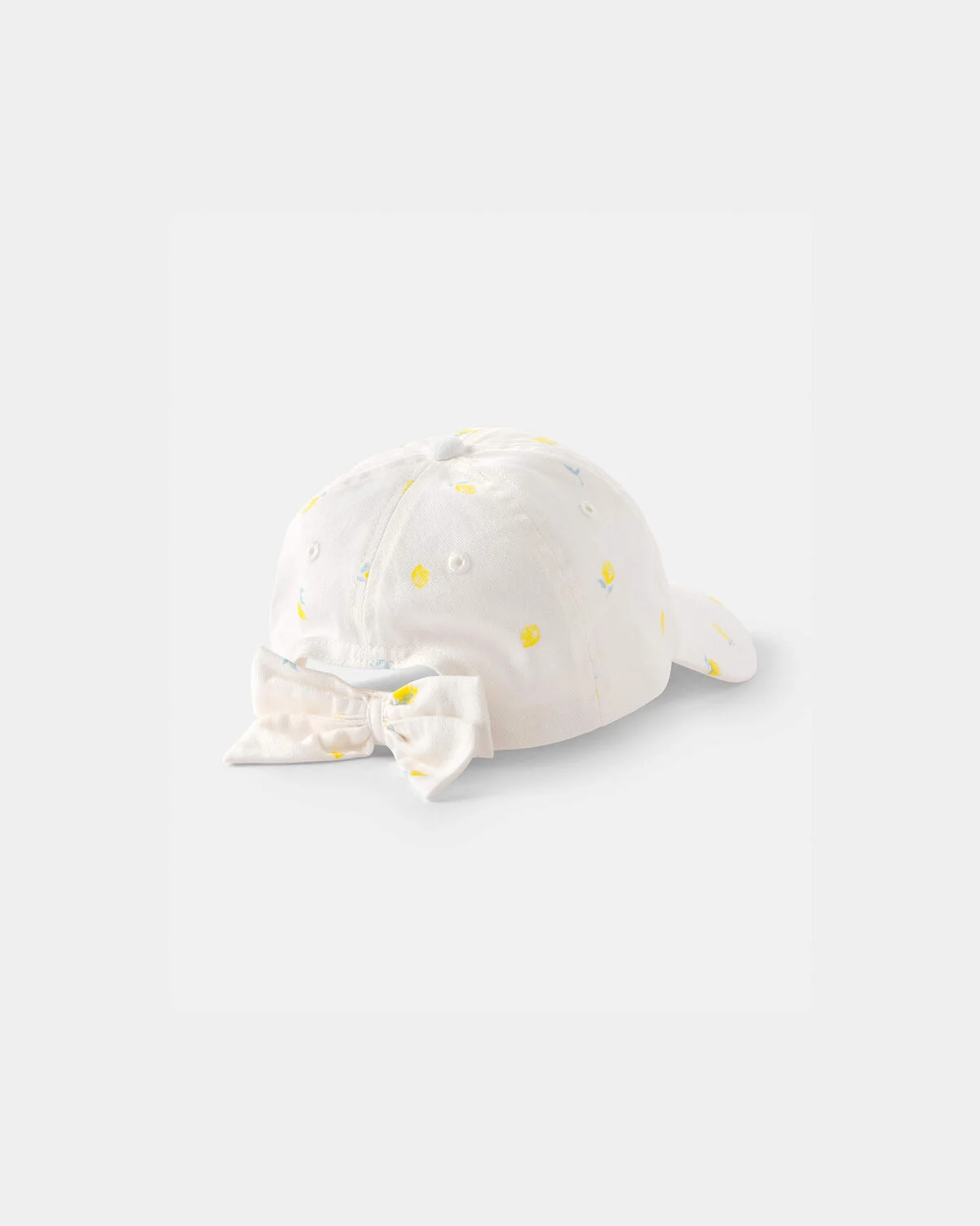 Girls Lemon Baseball Hat - White - Image 2