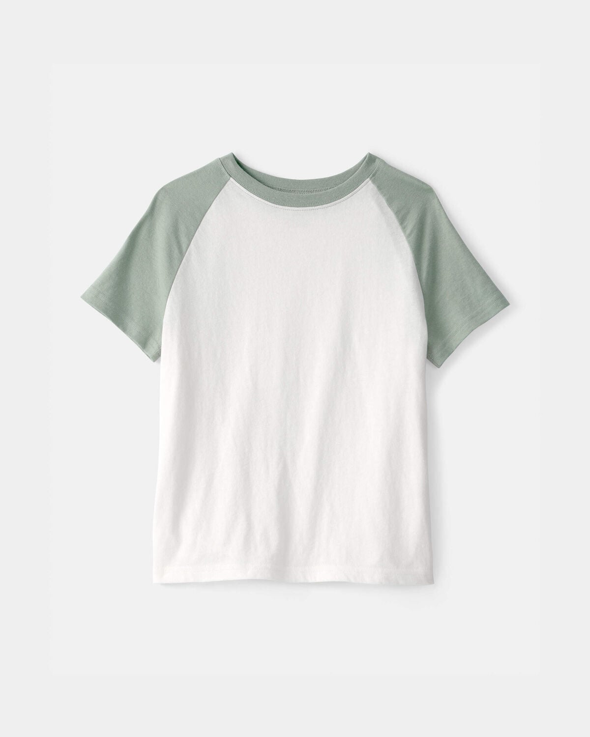 Kids Colorblock T-Shirt - Green/White