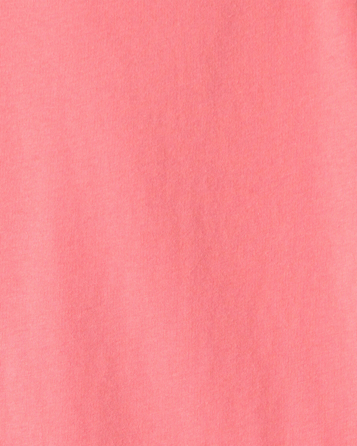 Kids Solid T-Shirt - Coral - Image 2