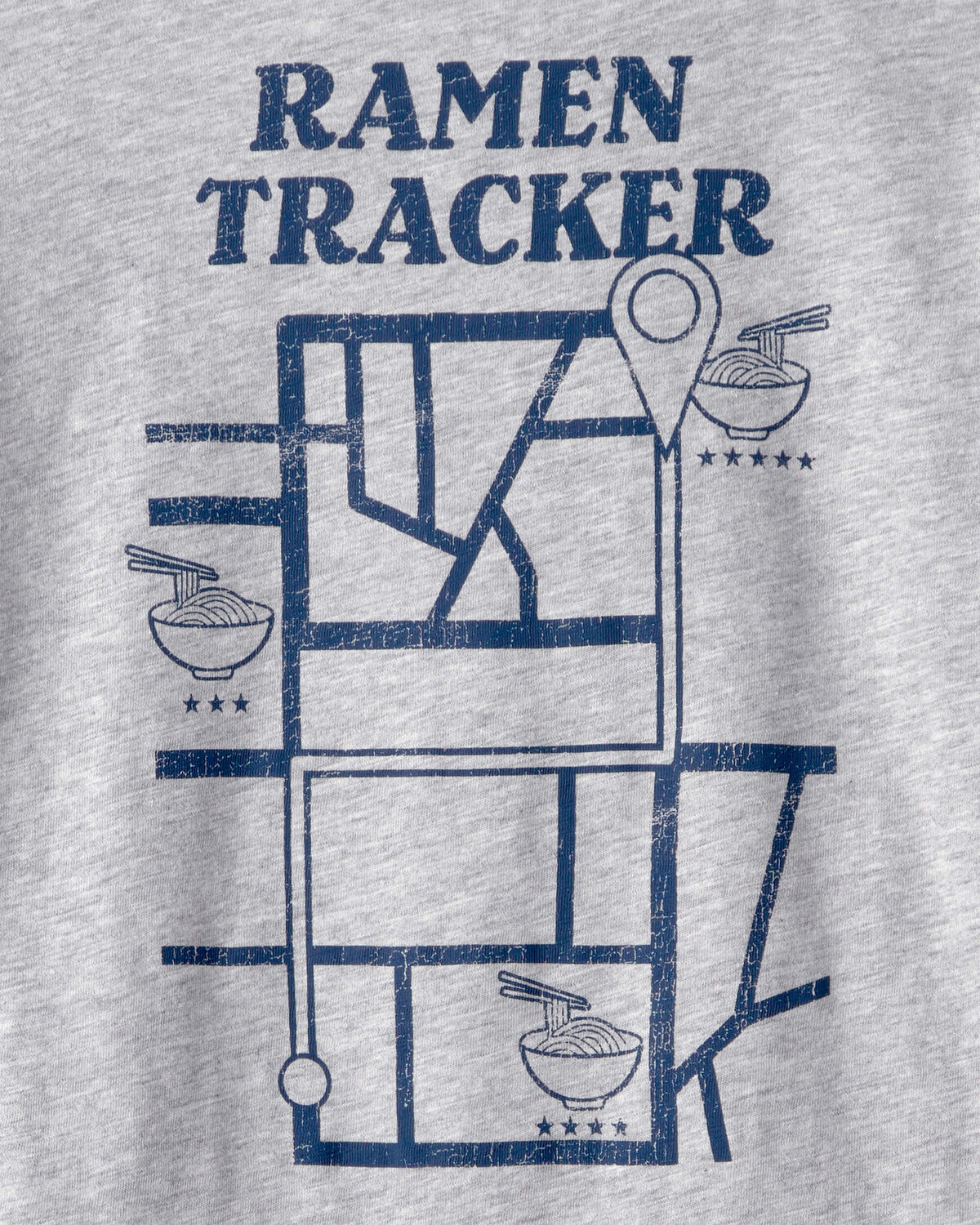 Boys Ramen Graphic Tee - Grey - Image 4