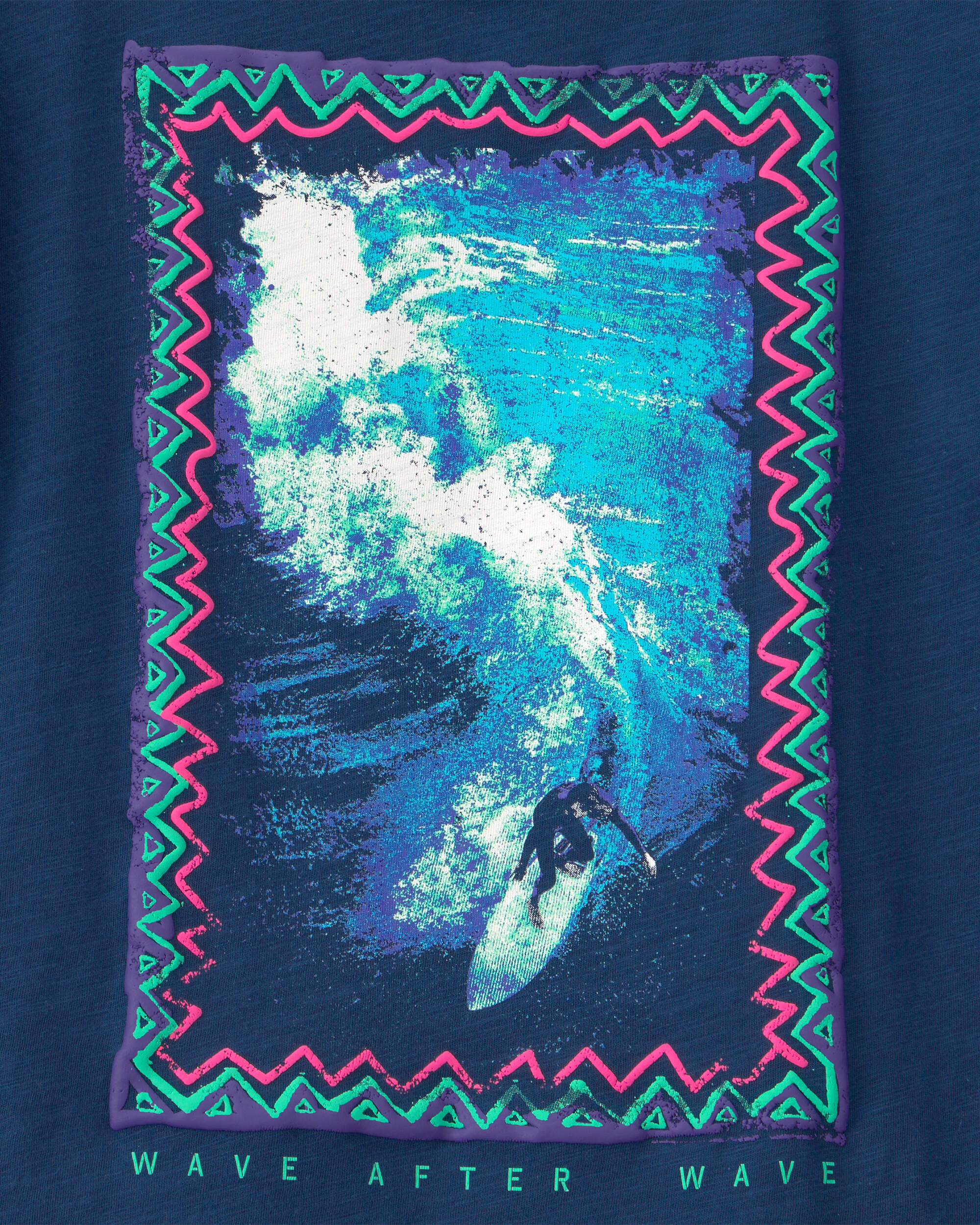 Boys Beachside Palm Tree Graphic Tee - Grey - Image 5