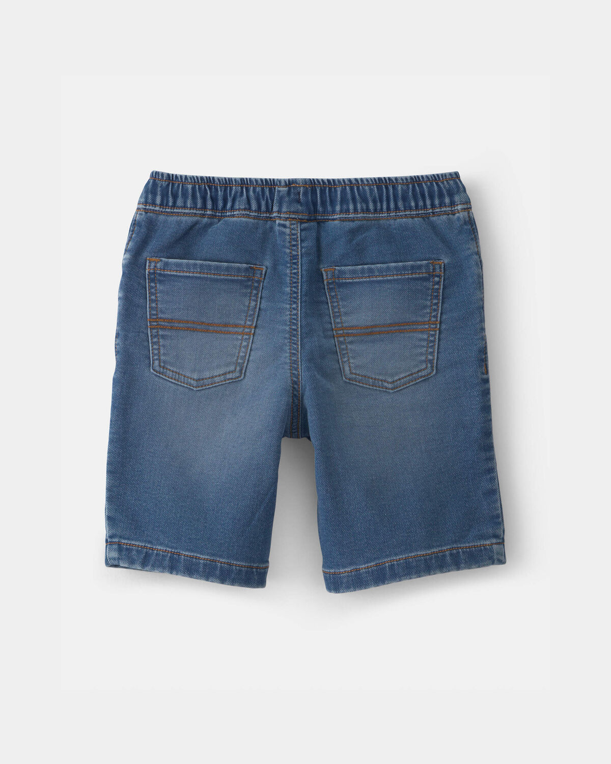 Boys Denim Drawstring Shorts - Medium Wash - Image 2