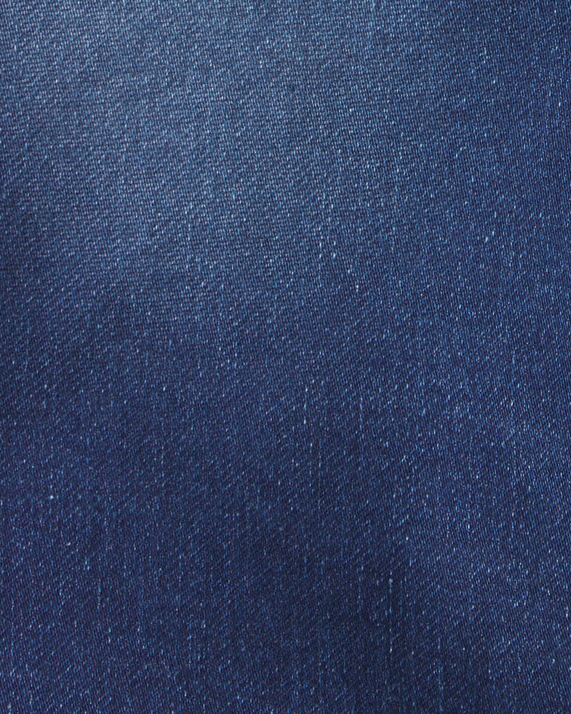 Boys Denim Drawstring Shorts - Dark Wash - Image 4