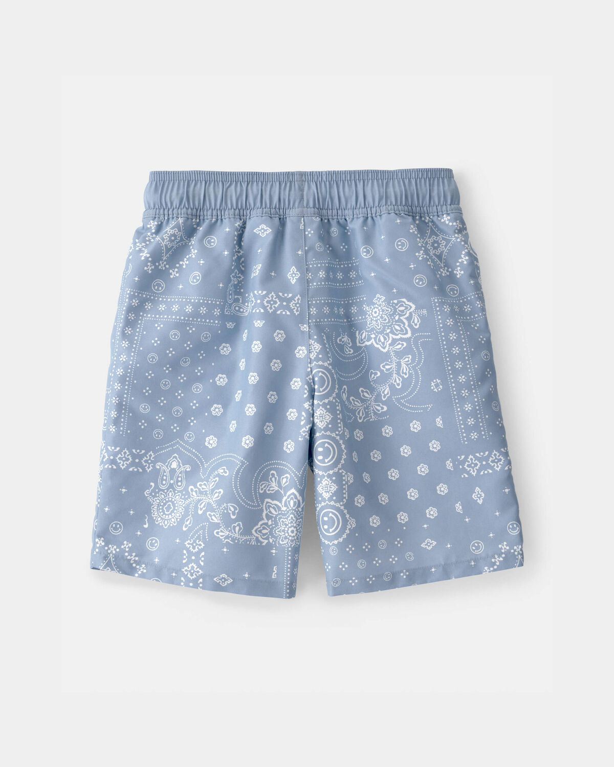Boys Bandana Floral Swim Trunks - Blue - Image 2