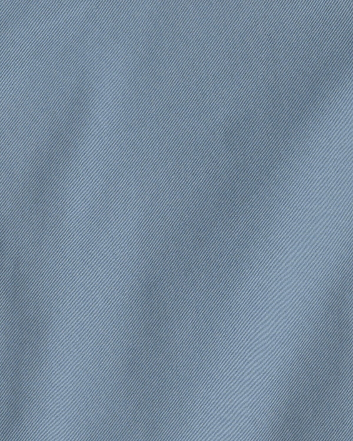 Boys Twill Flat-Front Shorts - Blue - Image 3