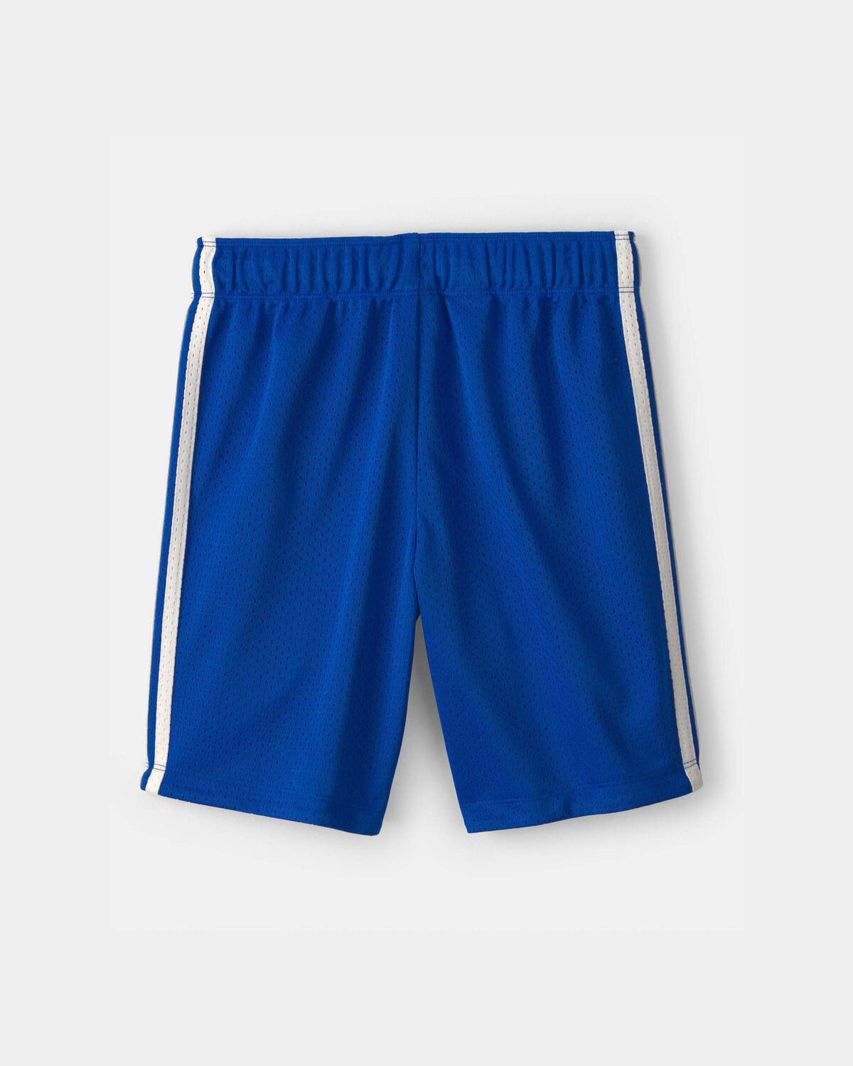 Boys Striped Mesh Active Shorts - Blue - Image 2