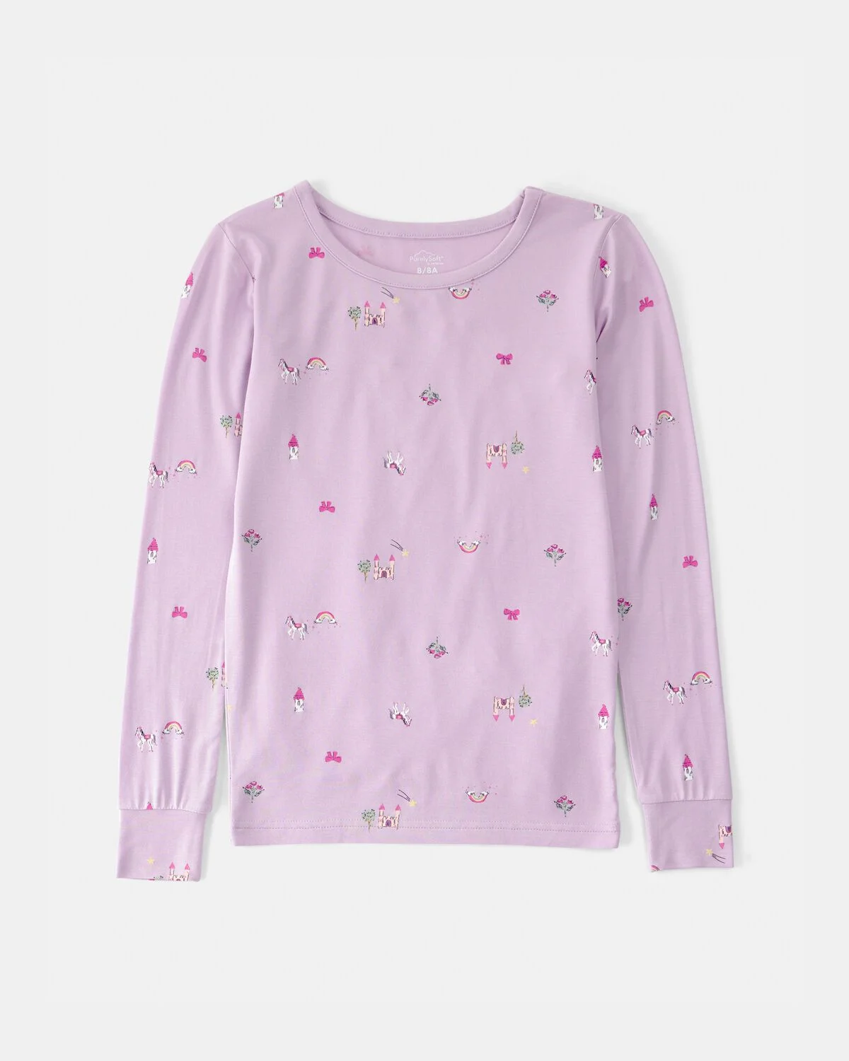 Girls Fairytale PurelySoft 2-Piece Pajama Set - Purple - Image 3