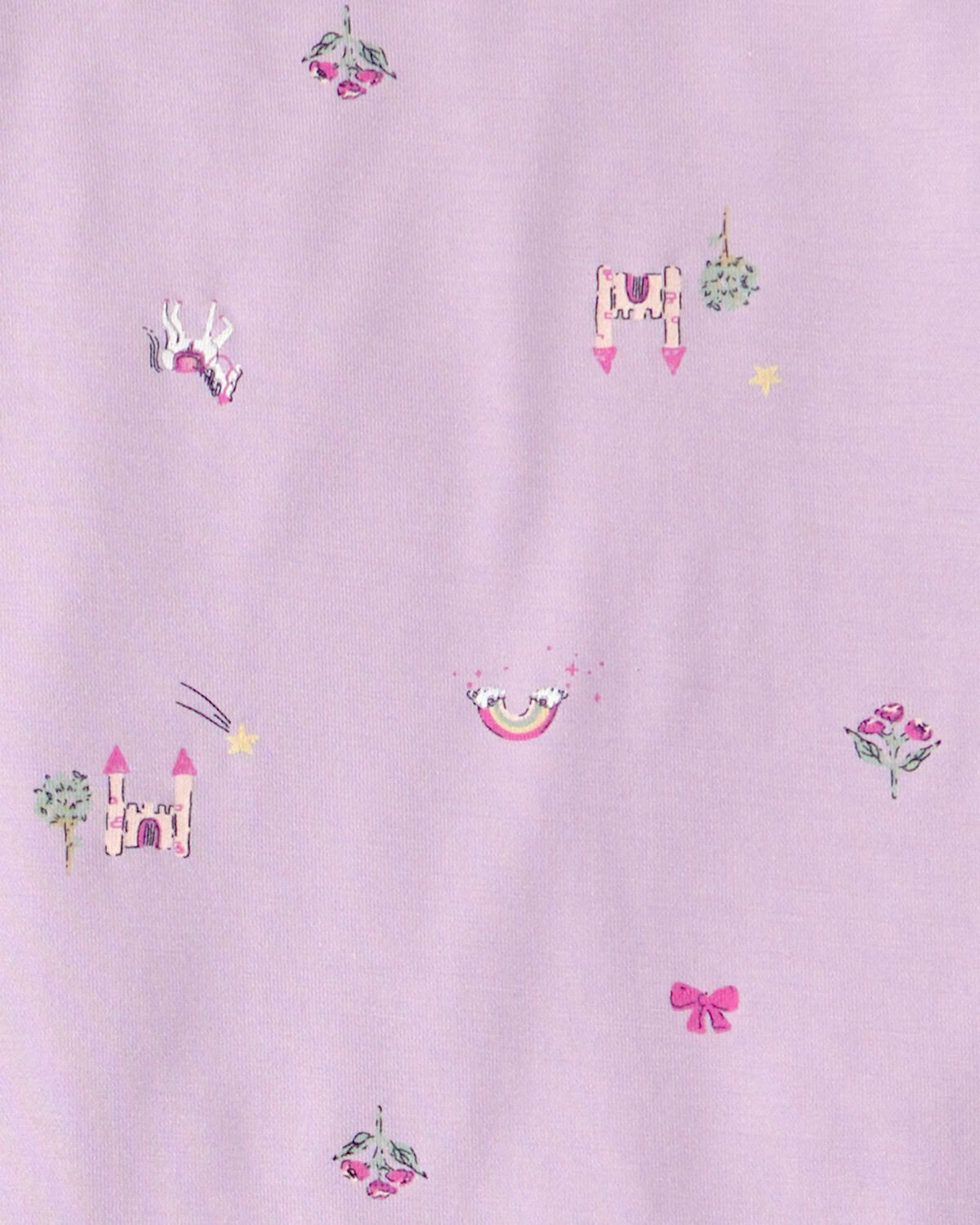 Girls Fairytale PurelySoft 2-Piece Pajama Set - Purple - Image 4