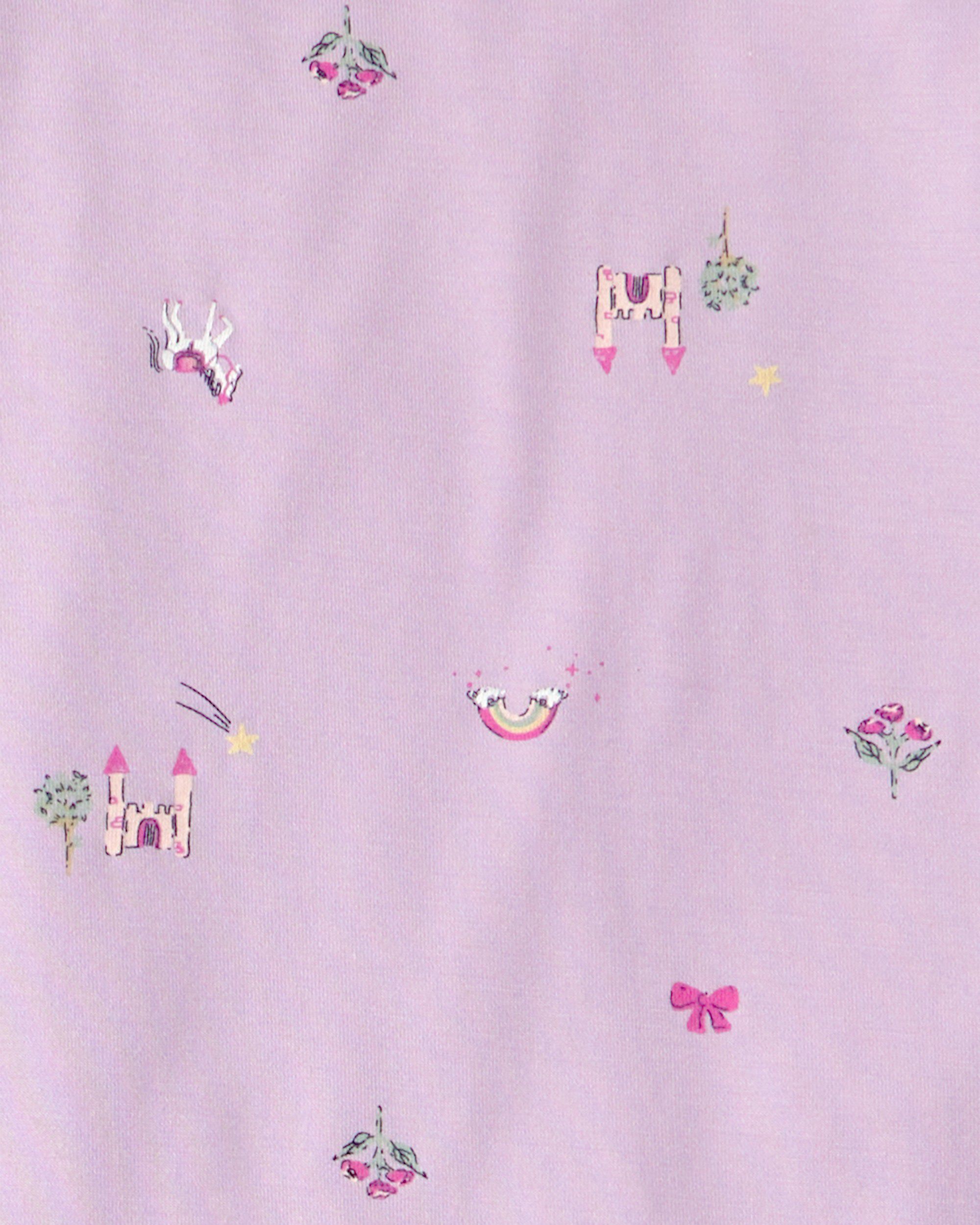 Girls Fairytale PurelySoft 2-Piece Pajama Set - Purple - Image 6