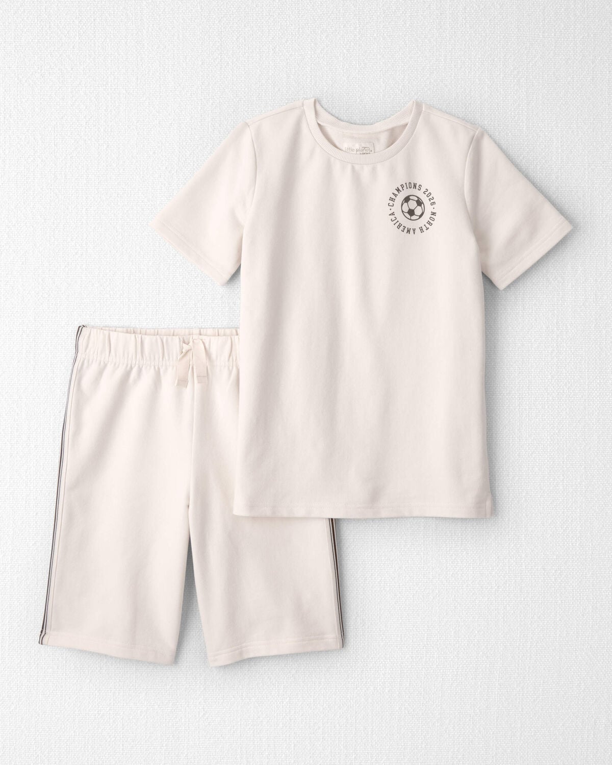 Kid 2-Piece Organic Cotton French Terry Top & Short Set