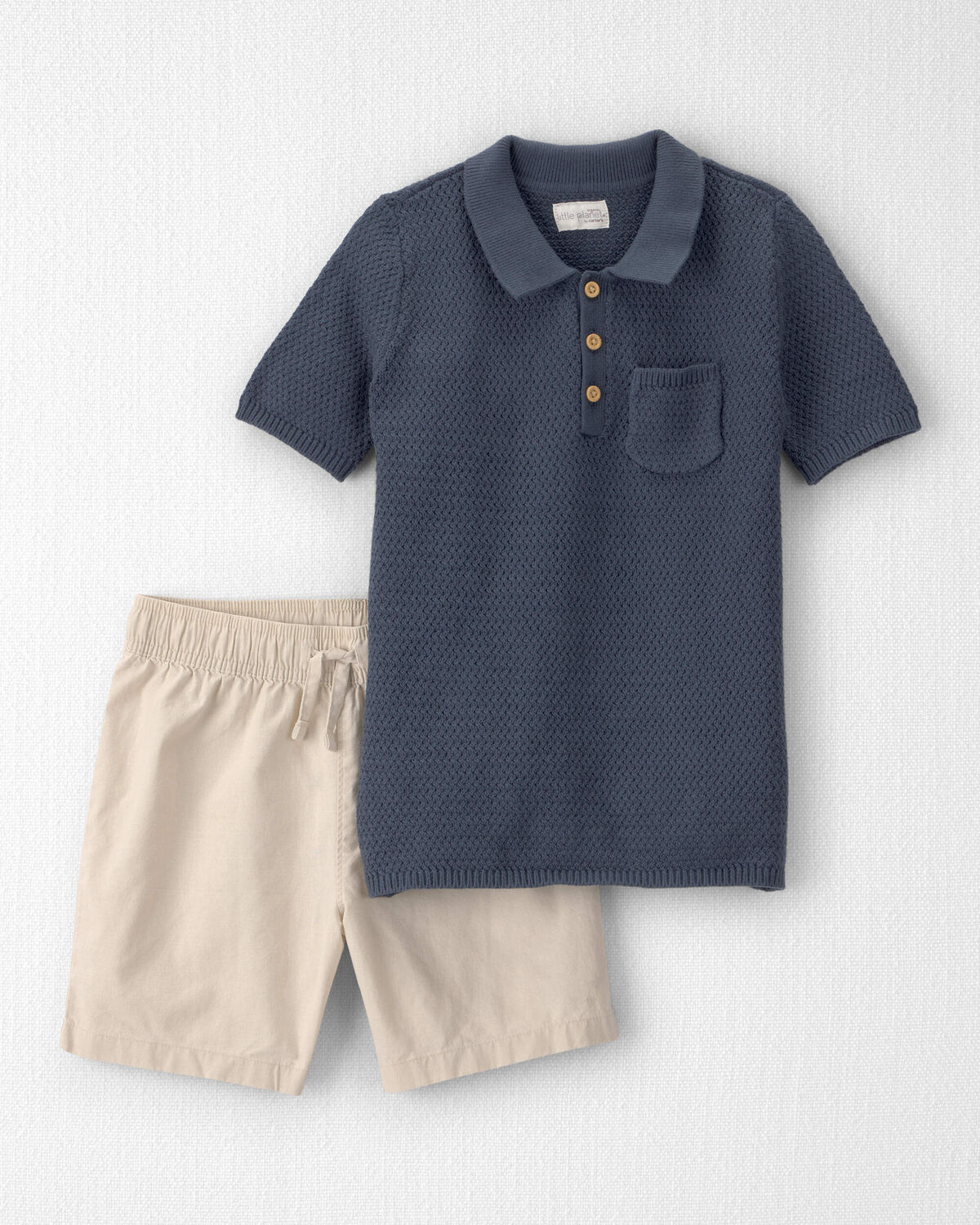 Boys 2-Piece Organic Cotton Top & Short Set