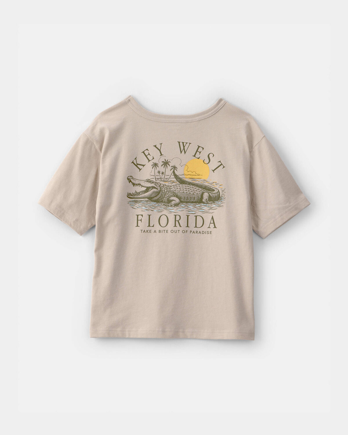 Boys Key West Graphic Tee - Beige - Image 2