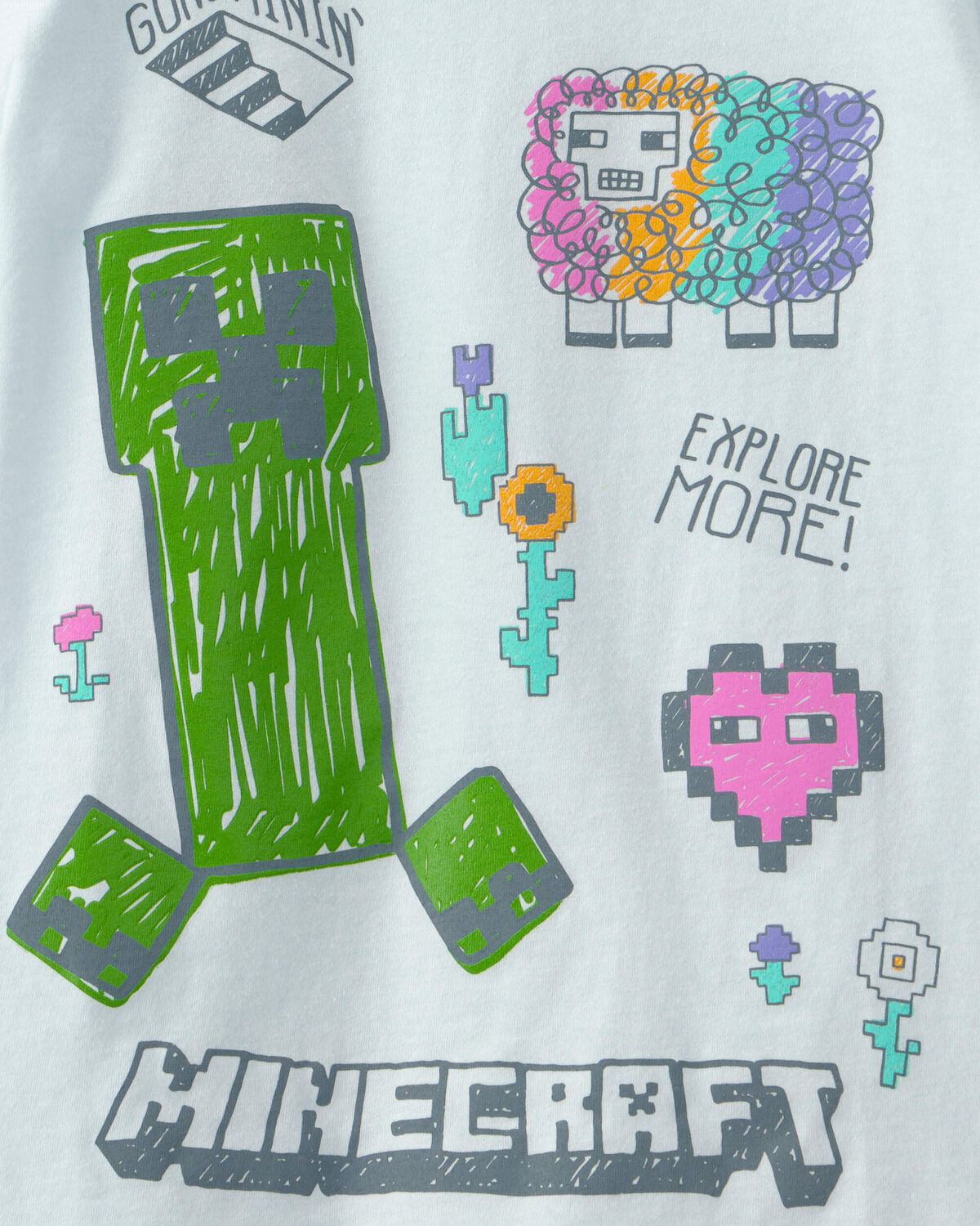 Girls Minecraft® Graphic Tee - Blue - Image 2