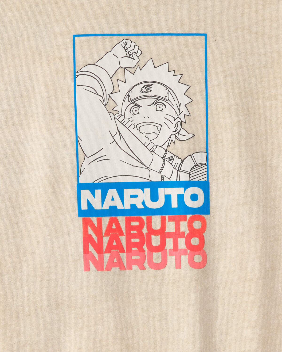 Boys Naruto Graphic Tee - Beige - Image 3