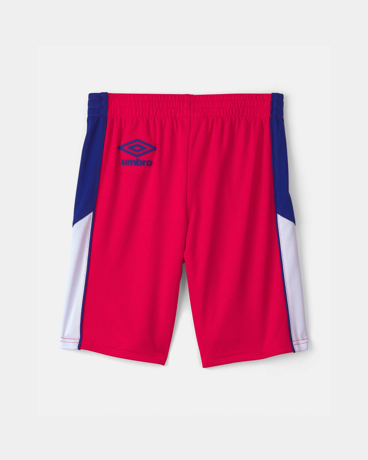 Kids Umbro England Mesh Soccer Shorts - Red/Blue/White - Image 3