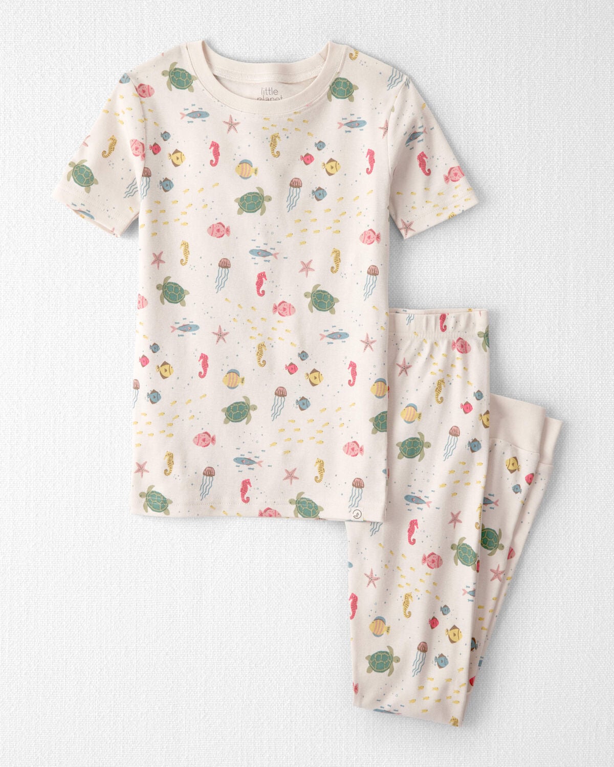 Kid 2-Piece Organic Cotton Pajamas in Under the Sea