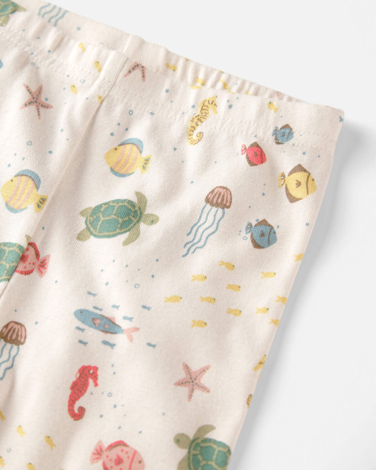 Kid 2-Piece Organic Cotton Pajamas in Under the Sea - Image 2
