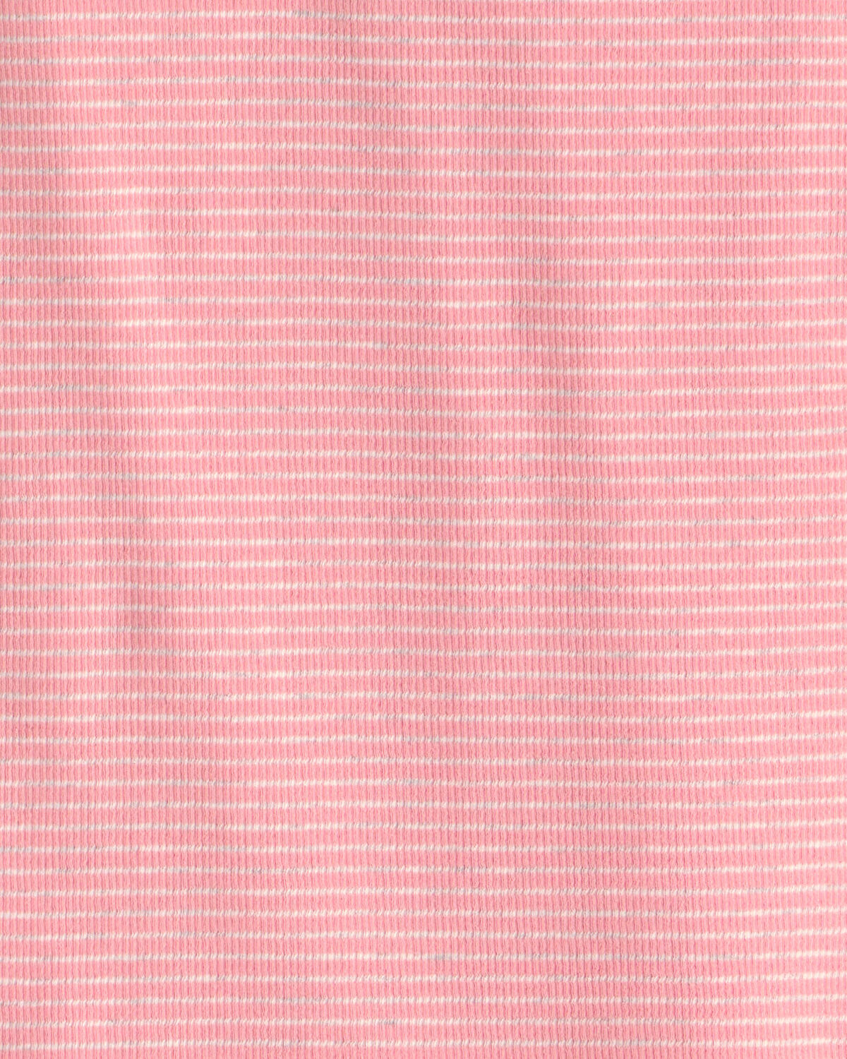 Girls 2-Piece Organic Cotton Ribbed Pyjama Set in Stripes - Image 3