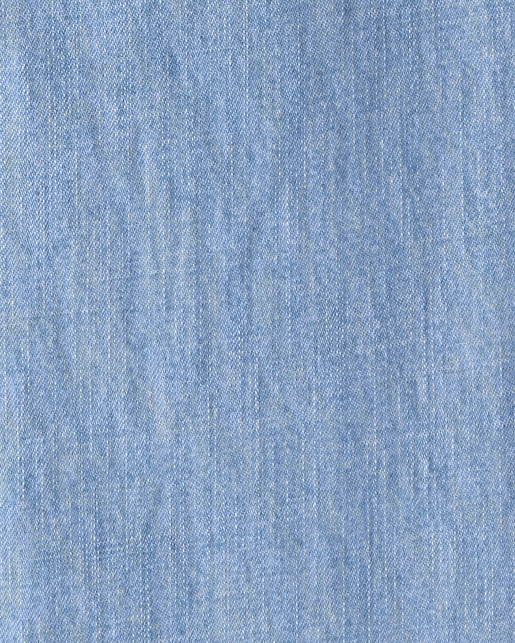 Boys Organic Cotton Chambray Pants - Image 5