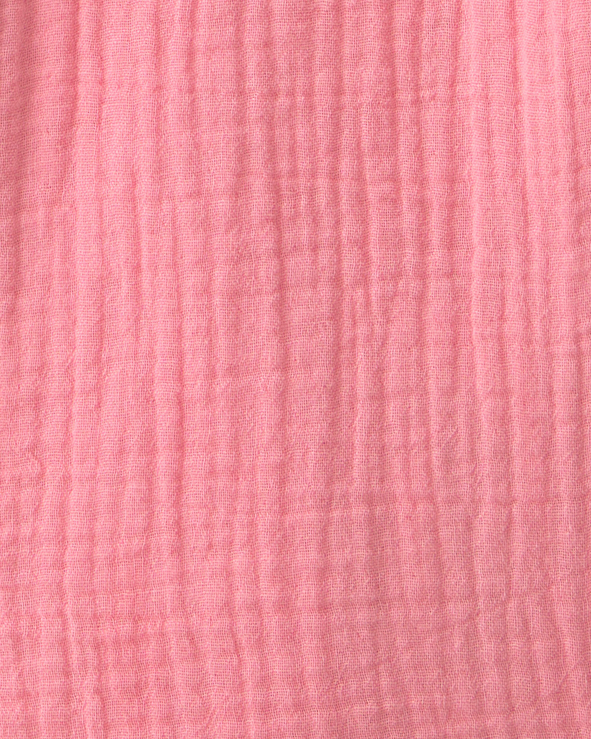 Girls Organic Cotton Gauze Button-Down Top - Image 4