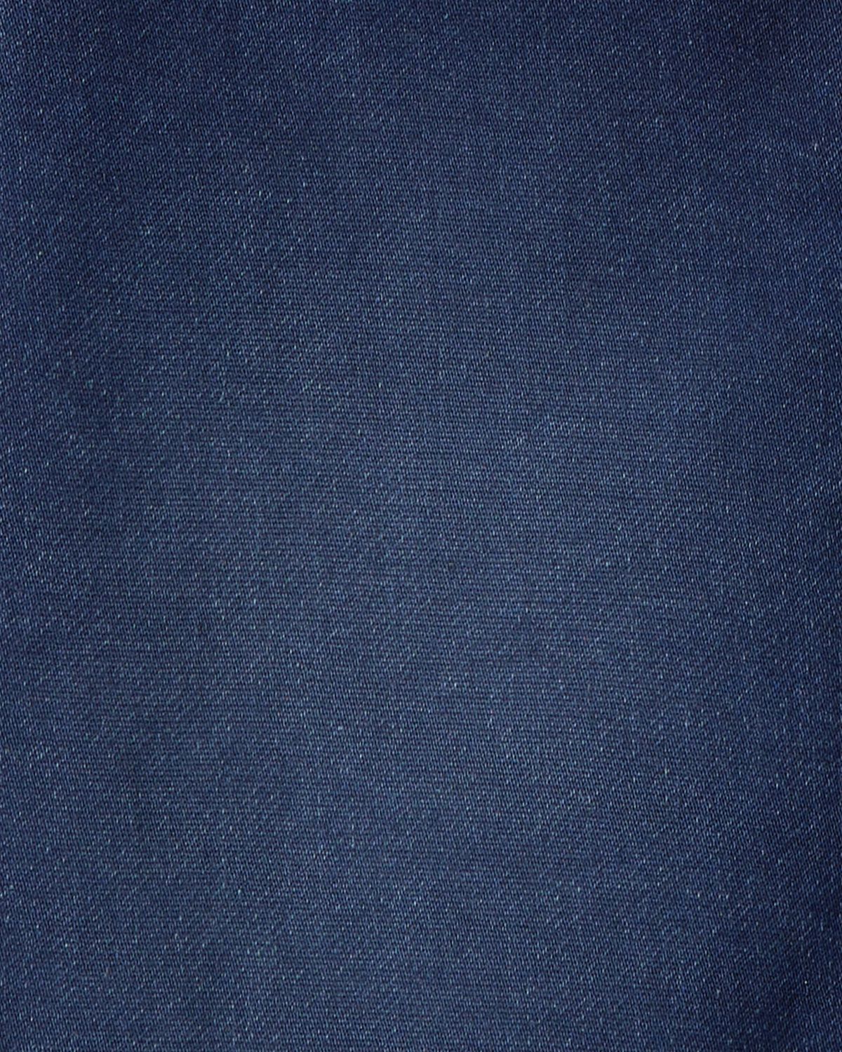 Girls Dark Wash Denim Long-Sleeve Dress - Blue - Image 3