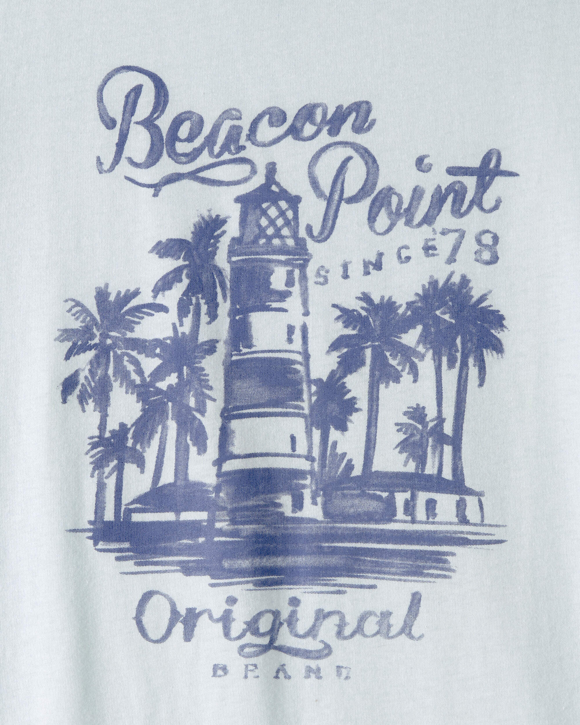 Kids Lighthouse Graphic Tee - Blue - Image 3