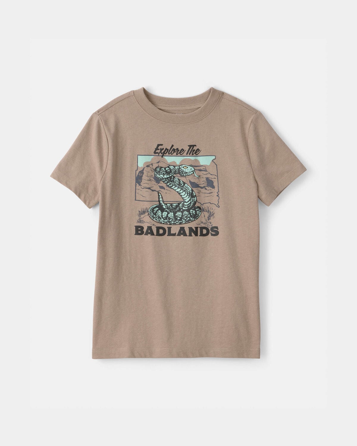 Boys Badlands Snake Graphic Tee - Brown