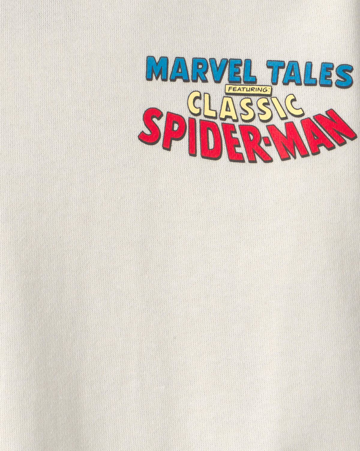 Boys ©Marvel Spider-Man French Terry Pullover Sweatshirt - White - Image 3